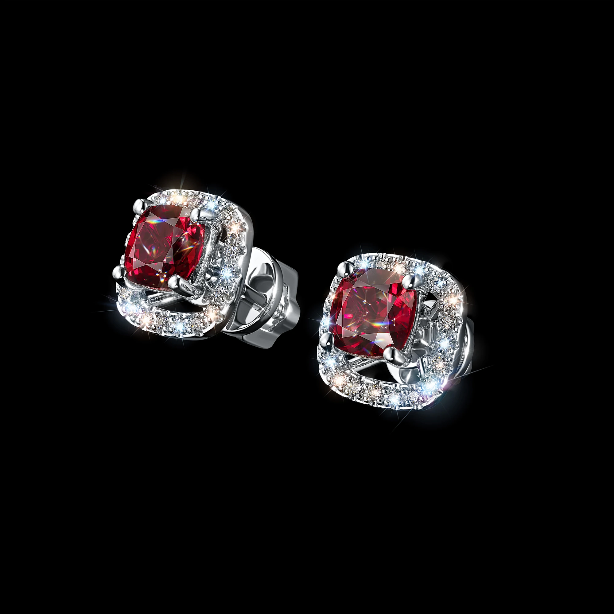 Пусеты из белого золота с рубинами э4780пс10220616, э4780пс10220616 
Пусеты из белого золота с рубинами э4780пс10220616, э4780пс10220616