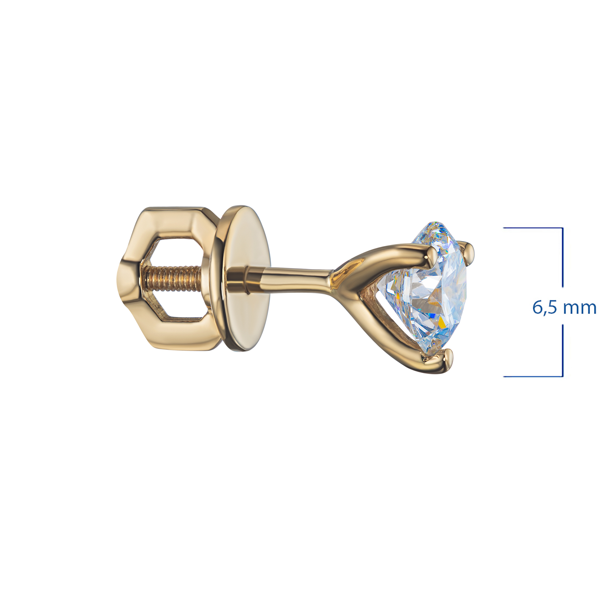 

Пусеты из желтого золота э0312пс05112600_white, э0312пс05112600_white