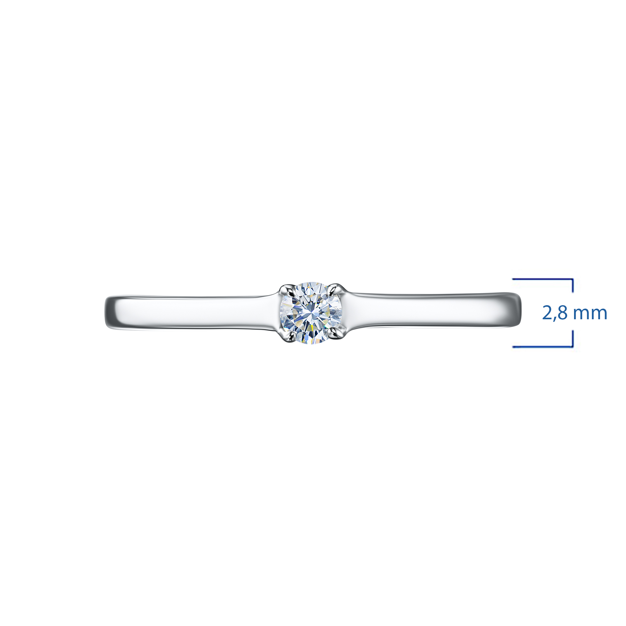 

Помолвочное кольцо из серебра э0612кц02159500_white, э0612кц02159500_white