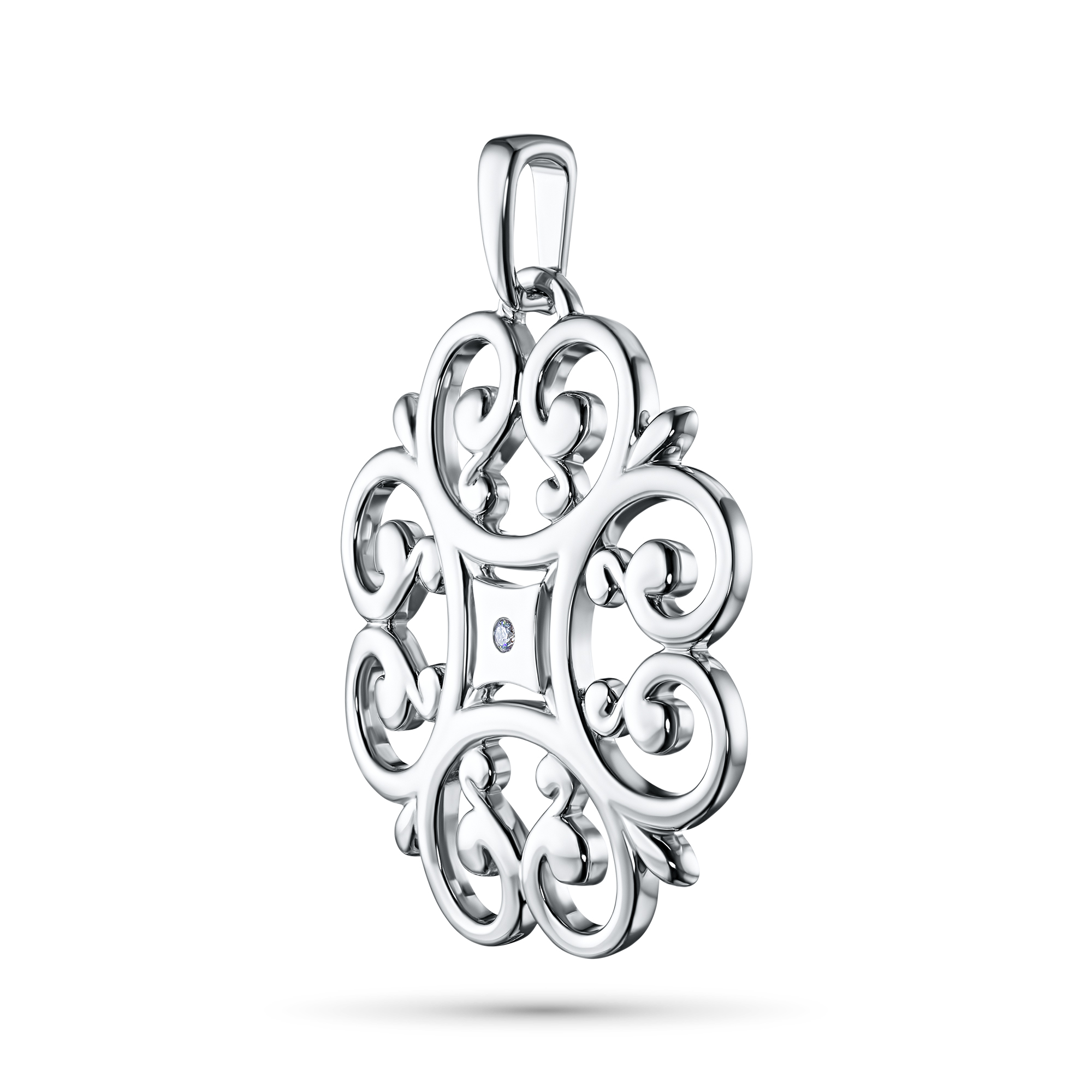 Подвеска из серебра э0612пд03153000 ЭПЛ Даймонд, фото 2
