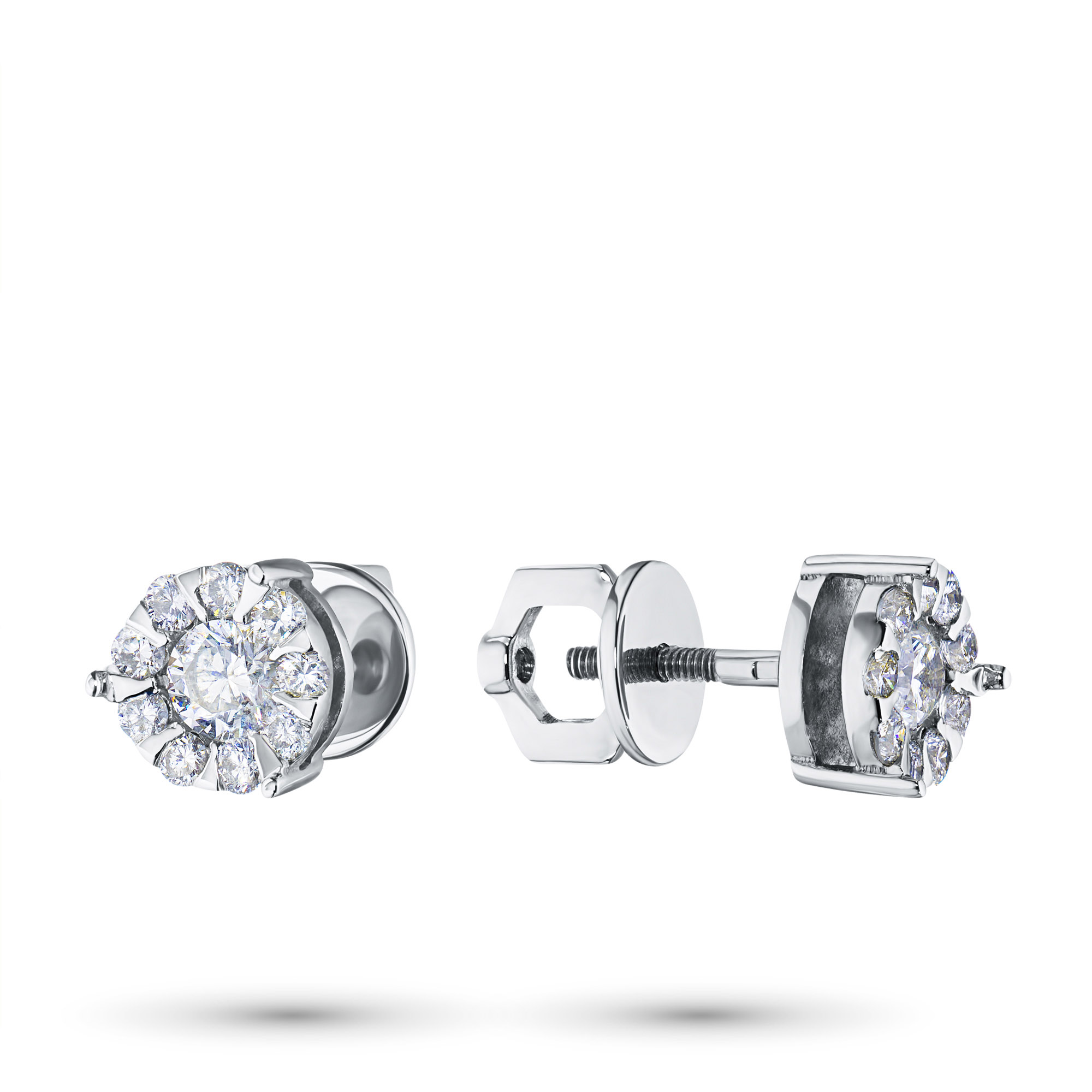 

Пусеты из белого золота с бриллиантами э4701пс04140800, э4701пс04140800