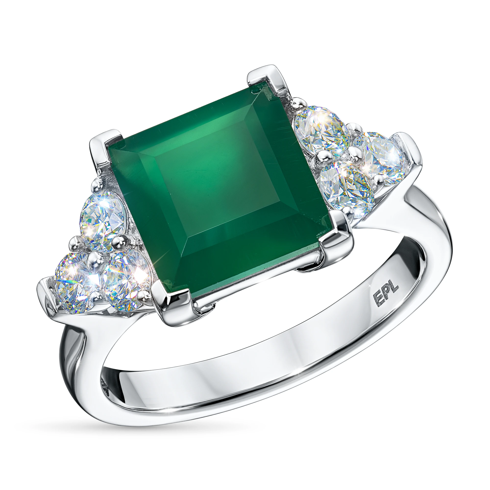 

Кольцо из белого золота с агатом э4787кц10204100, э4787кц10204100