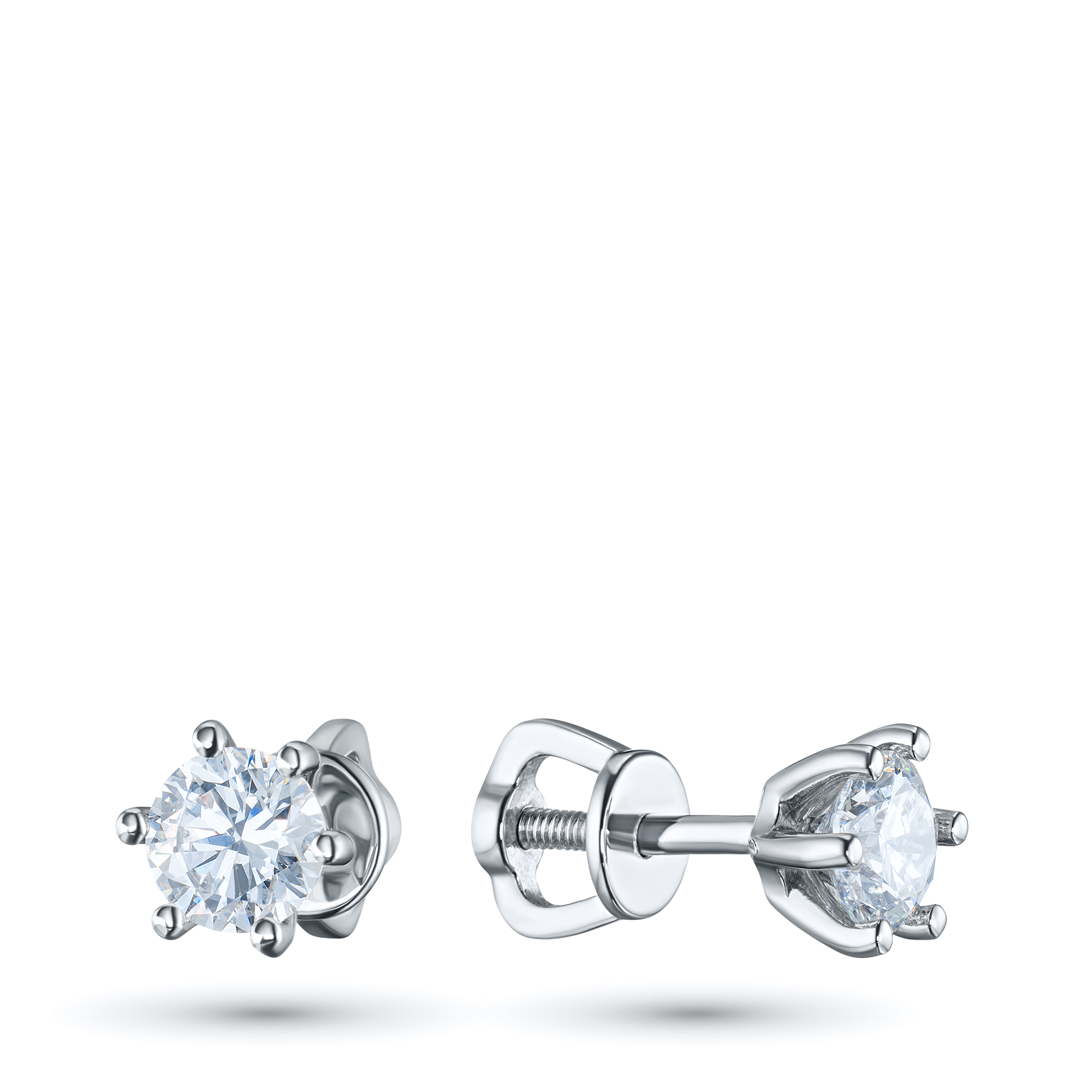 Пусеты из белого золота э4712пс04202983_white