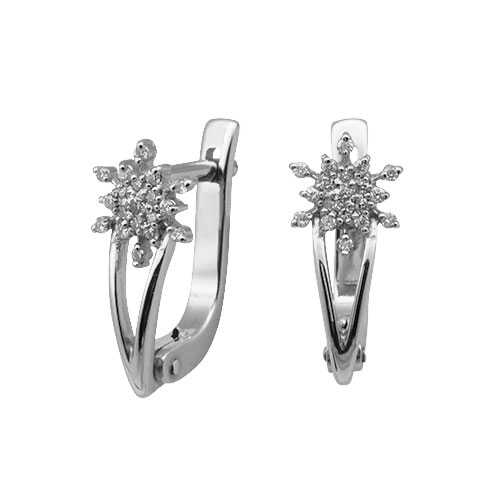 

Серьги из белого золота с бриллиантами э0901сг03159500, э0901сг03159500