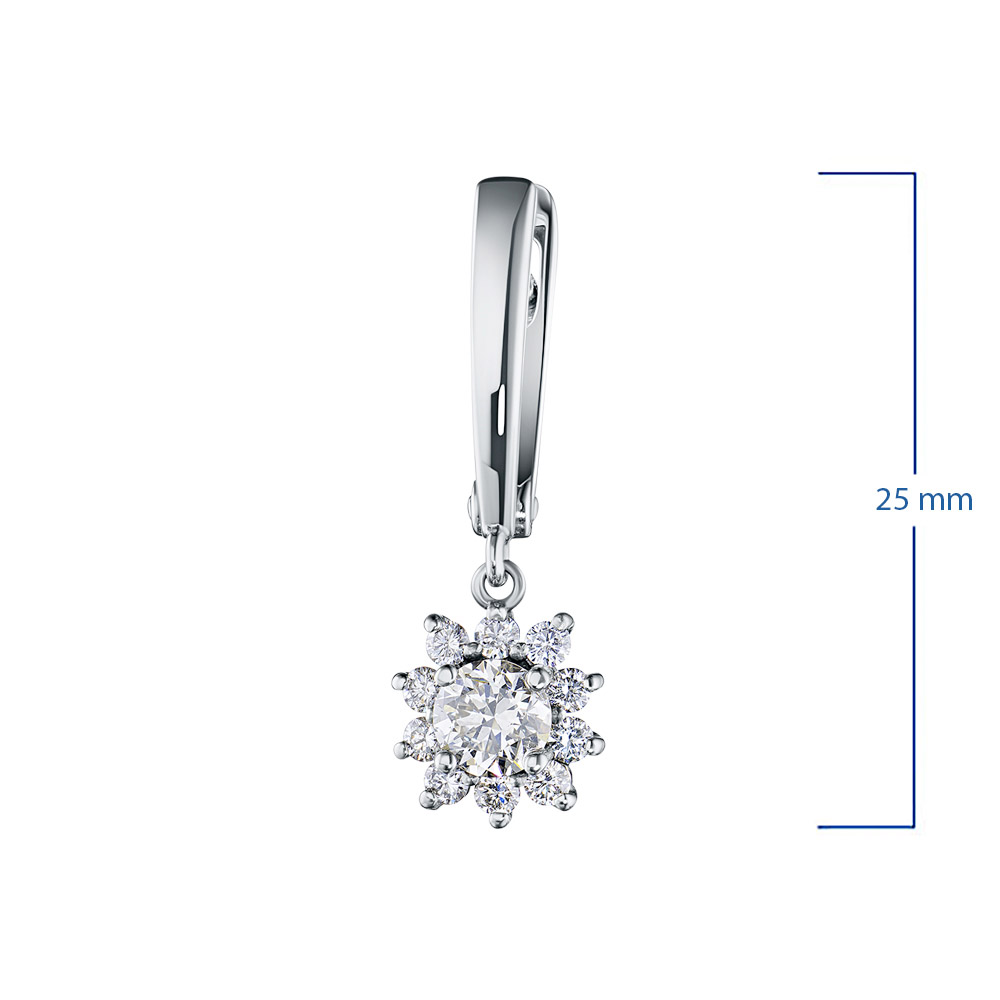 

Серьги из белого золота с бриллиантами э0901сг04201510, э0901сг04201510