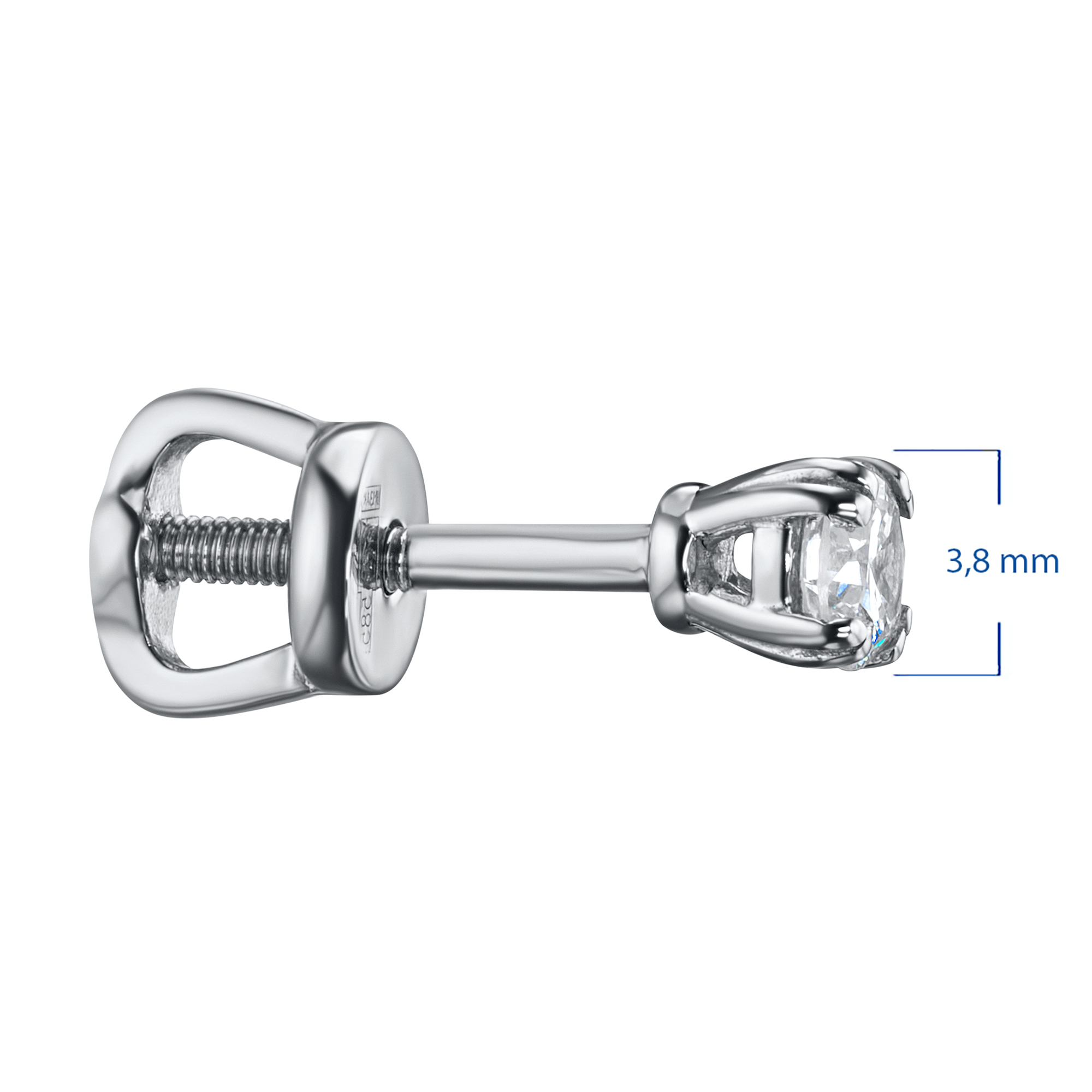 

Пусеты из белого золота с бриллиантами э4701пс08220201, э4701пс08220201