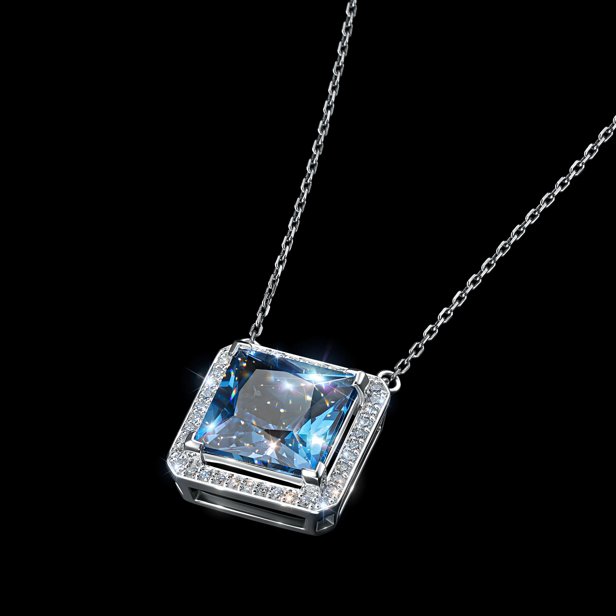 

Колье из белого золота с топазом э4771кл05220418, э4771кл05220418