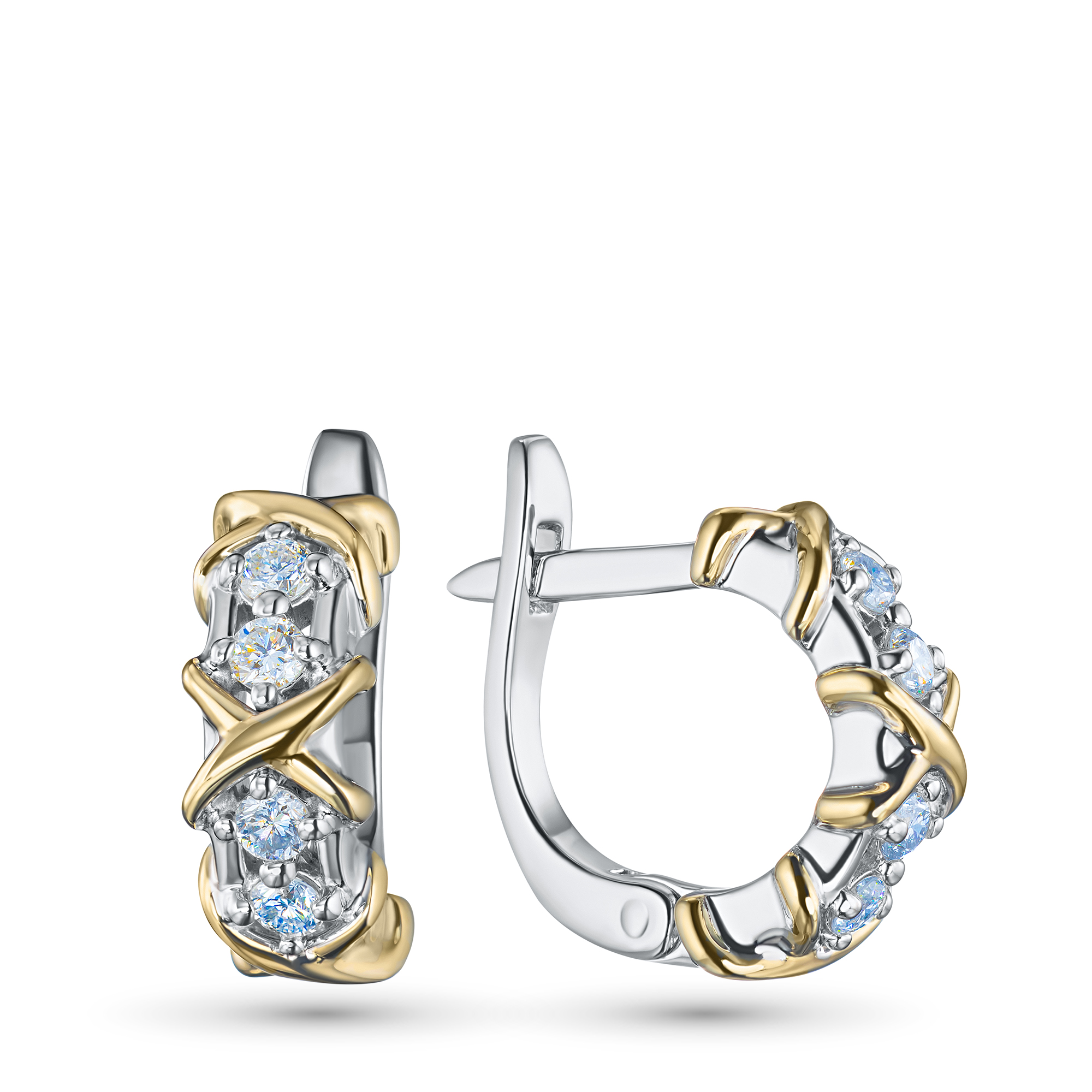 

Серьги из белого золота с бриллиантами э4801сг04201504, э4801сг04201504