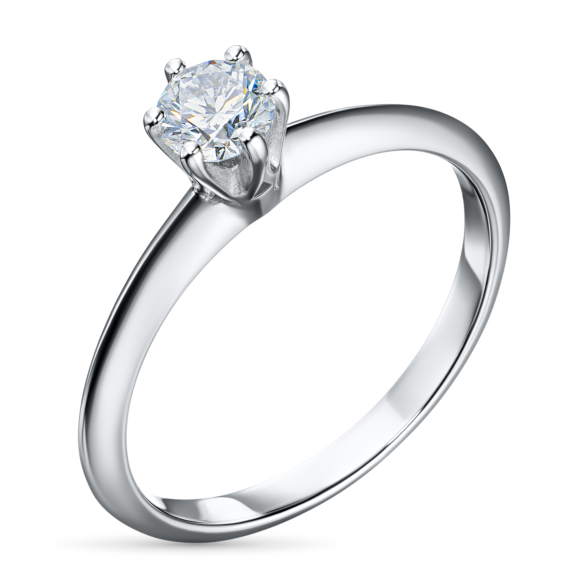 

Классическое кольцо из белого золота э4712кц06200856_white, э4712кц06200856_white