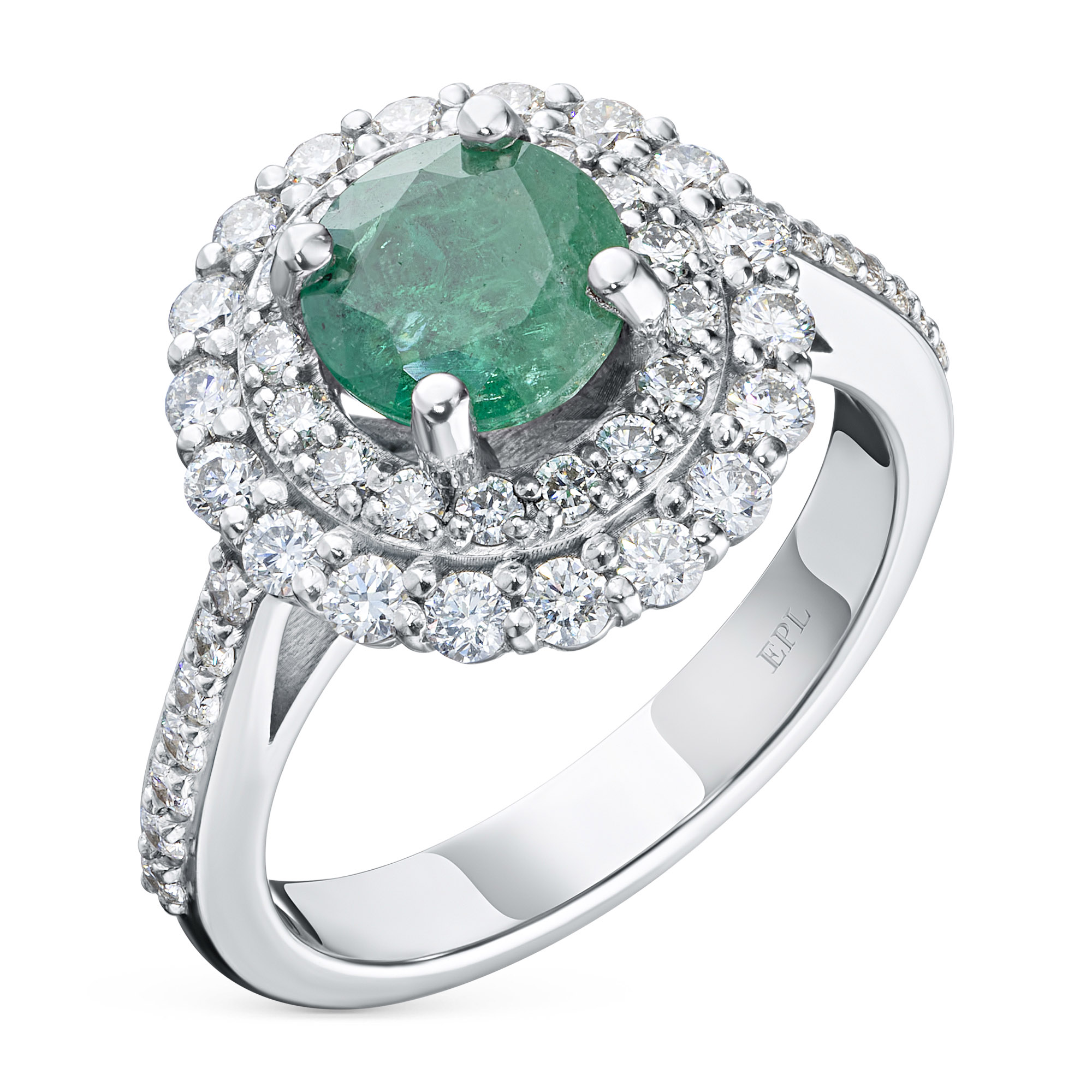 

Кольцо из белого золота с бриллиантами и изумрудом э0938кц05210461, э0938кц05210461