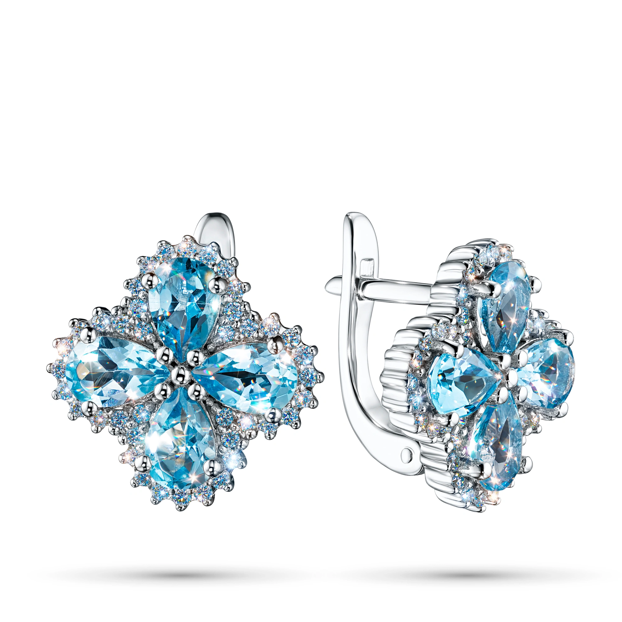 

Серьги из белого золота с топазами э4771сг09210412, э4771сг09210412