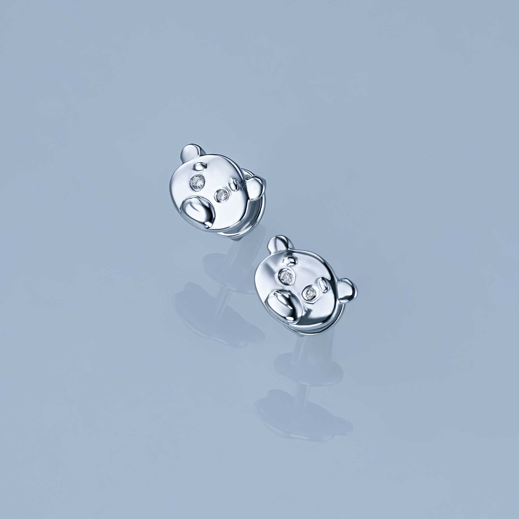 Пусеты из серебра с бриллиантами э0601пс04210520 ЭПЛ Даймонд 8600000290276 - фото 4