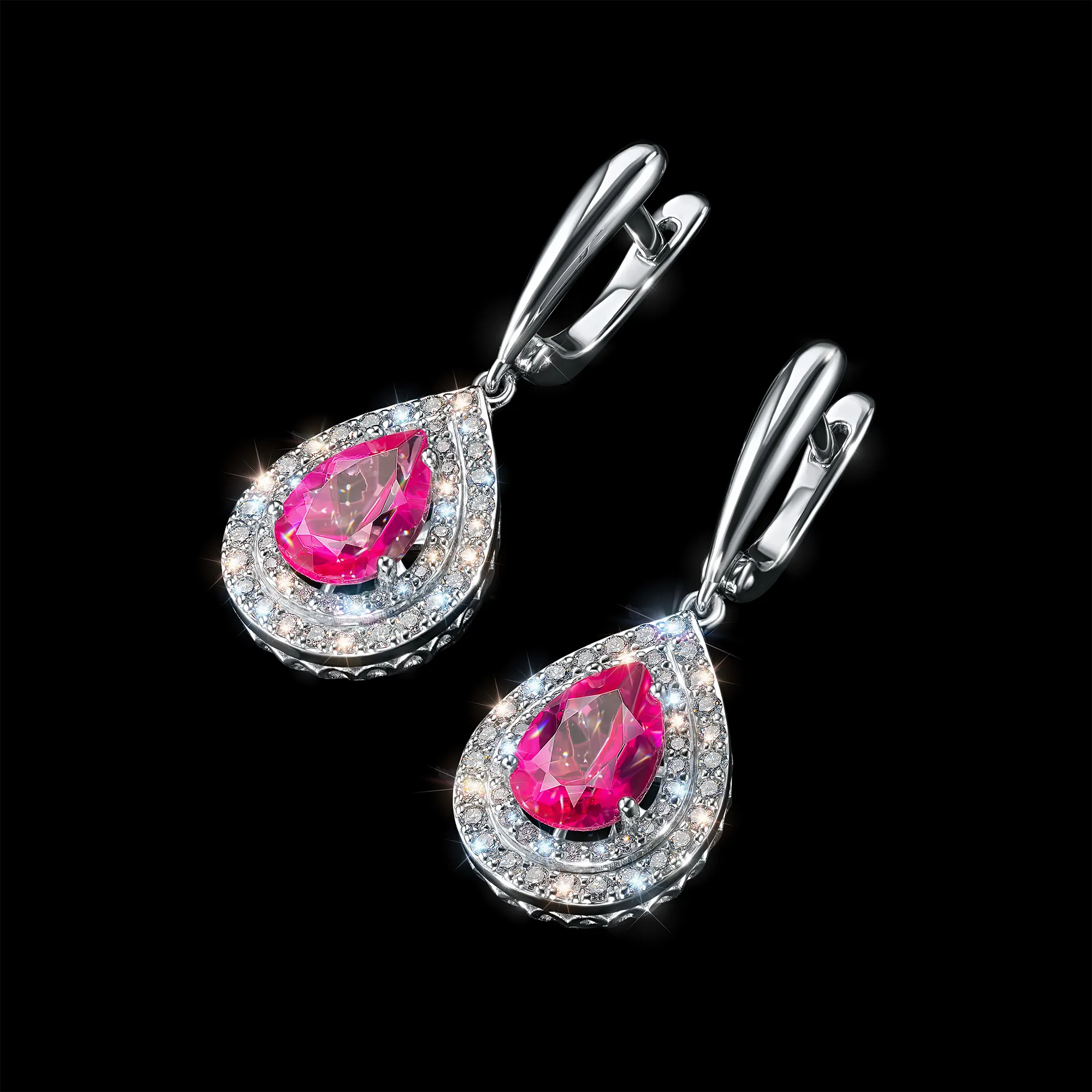 

Серьги из белого золота с топазами э4771сг06210422, э4771сг06210422