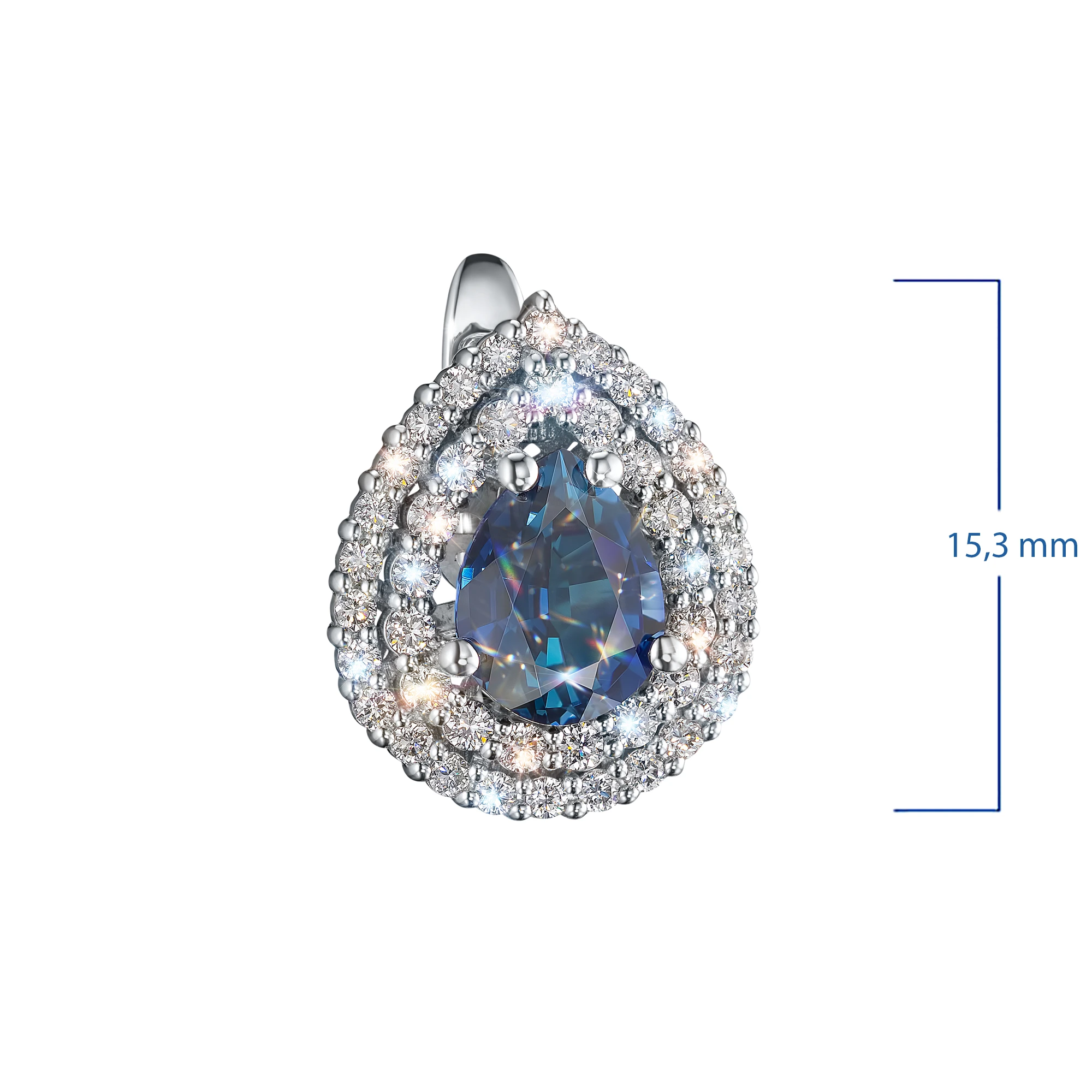 

Серьги из белого золота с сапфирами э4758сг04210460, э4758сг04210460