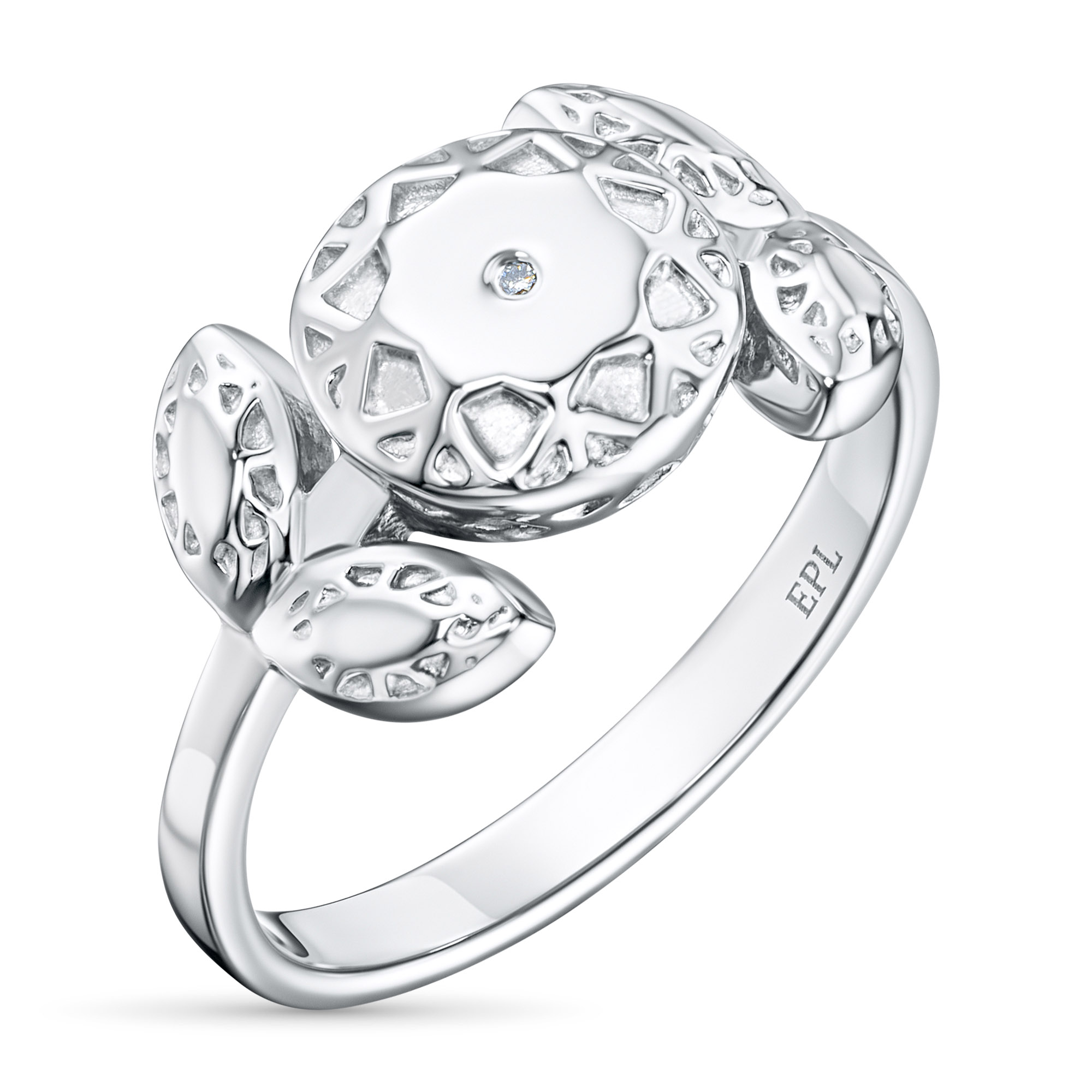 

Помолвочное кольцо из серебра э0612кц09190440_white, э0612кц09190440_white