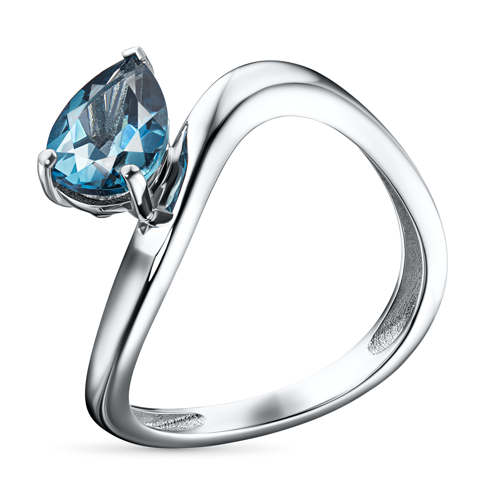 

Кольцо из белого золота с топазом э4009кц07240386, э4009кц07240386