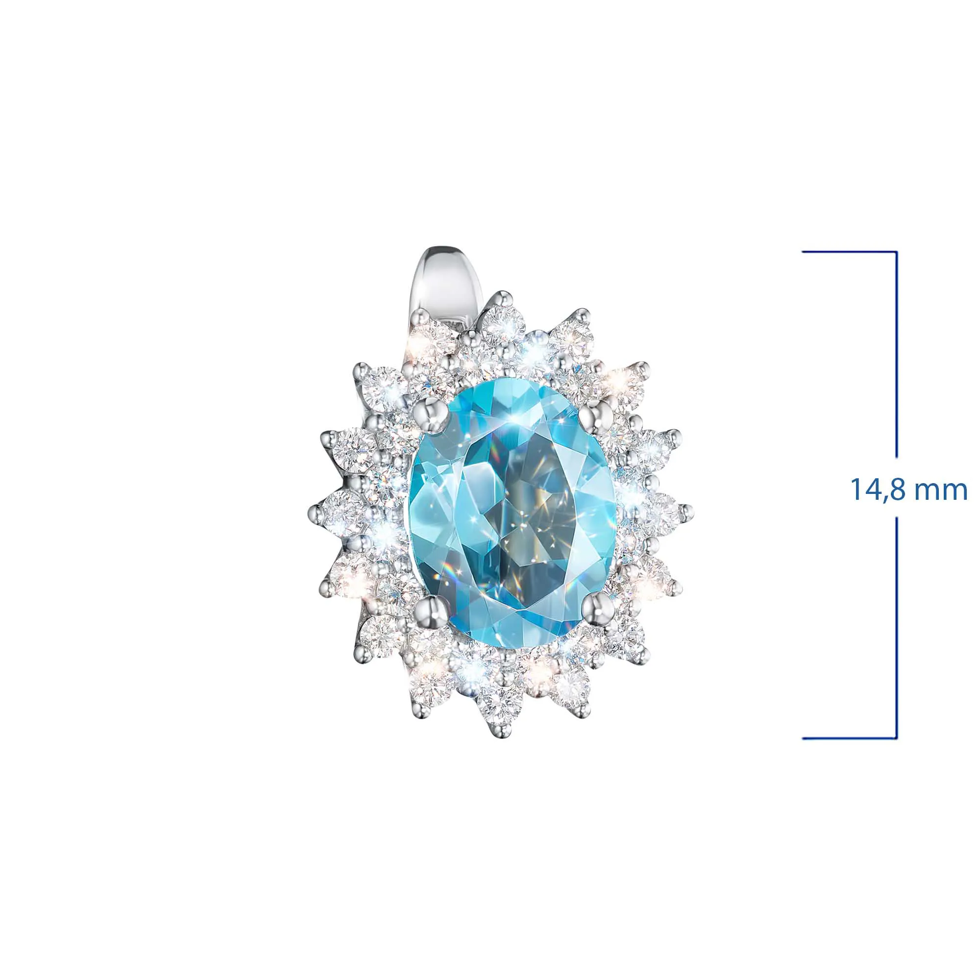 

Серьги из белого золота с топазами э4771сг04210404, э4771сг04210404