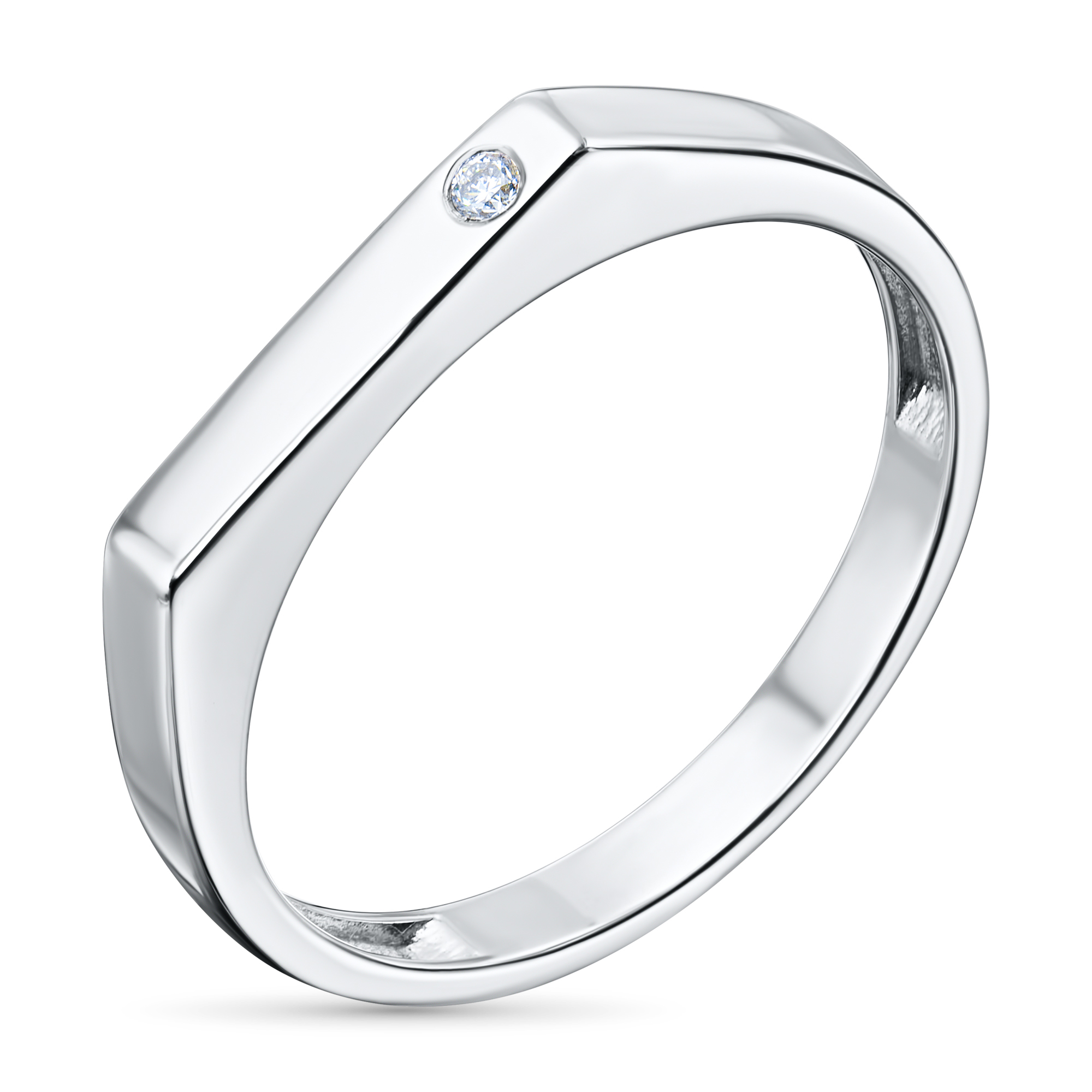 Кольцо из серебра с бриллиантом э0601кц04200718