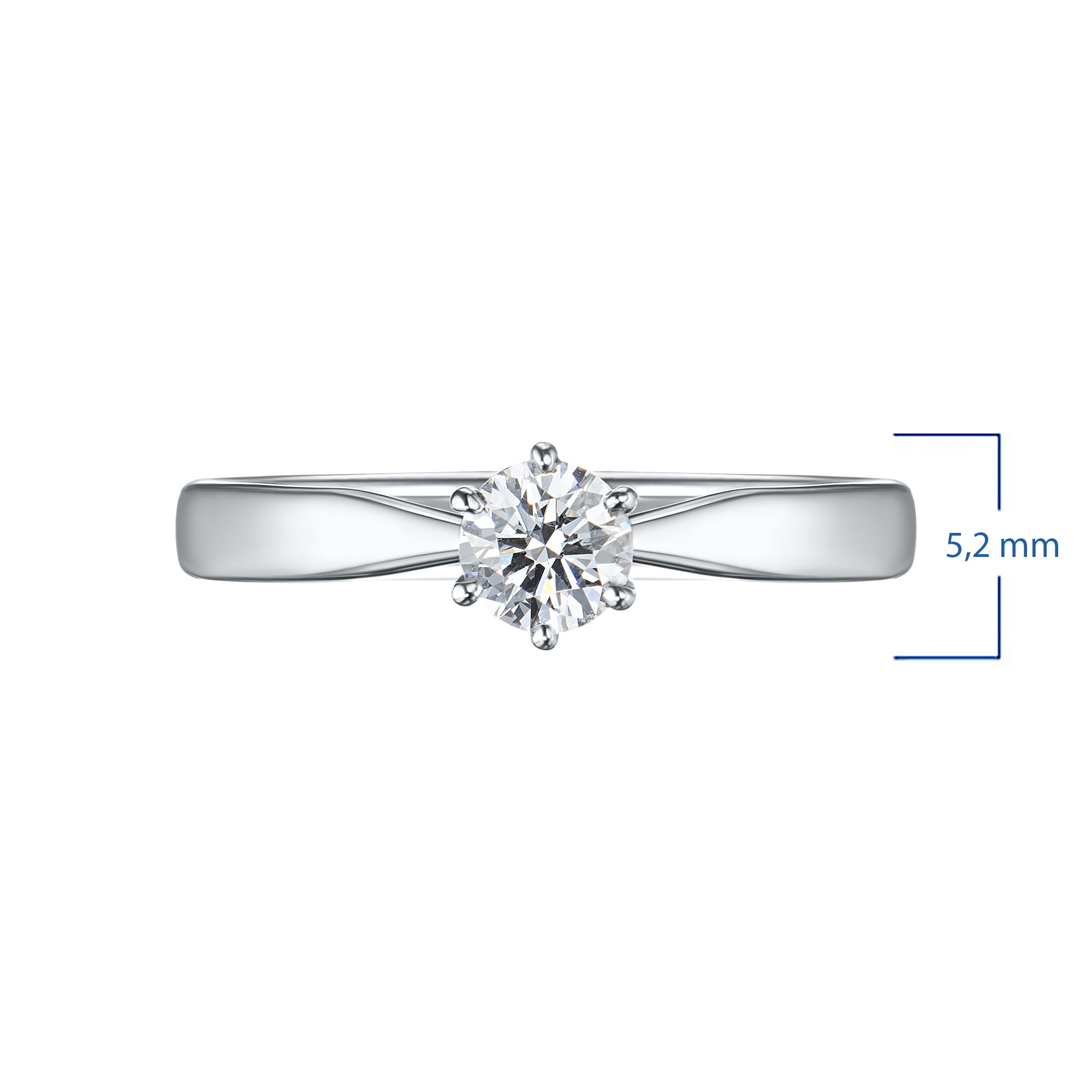 

Помолвочное кольцо из белого золота э4712кц07220201, э4712кц07220201