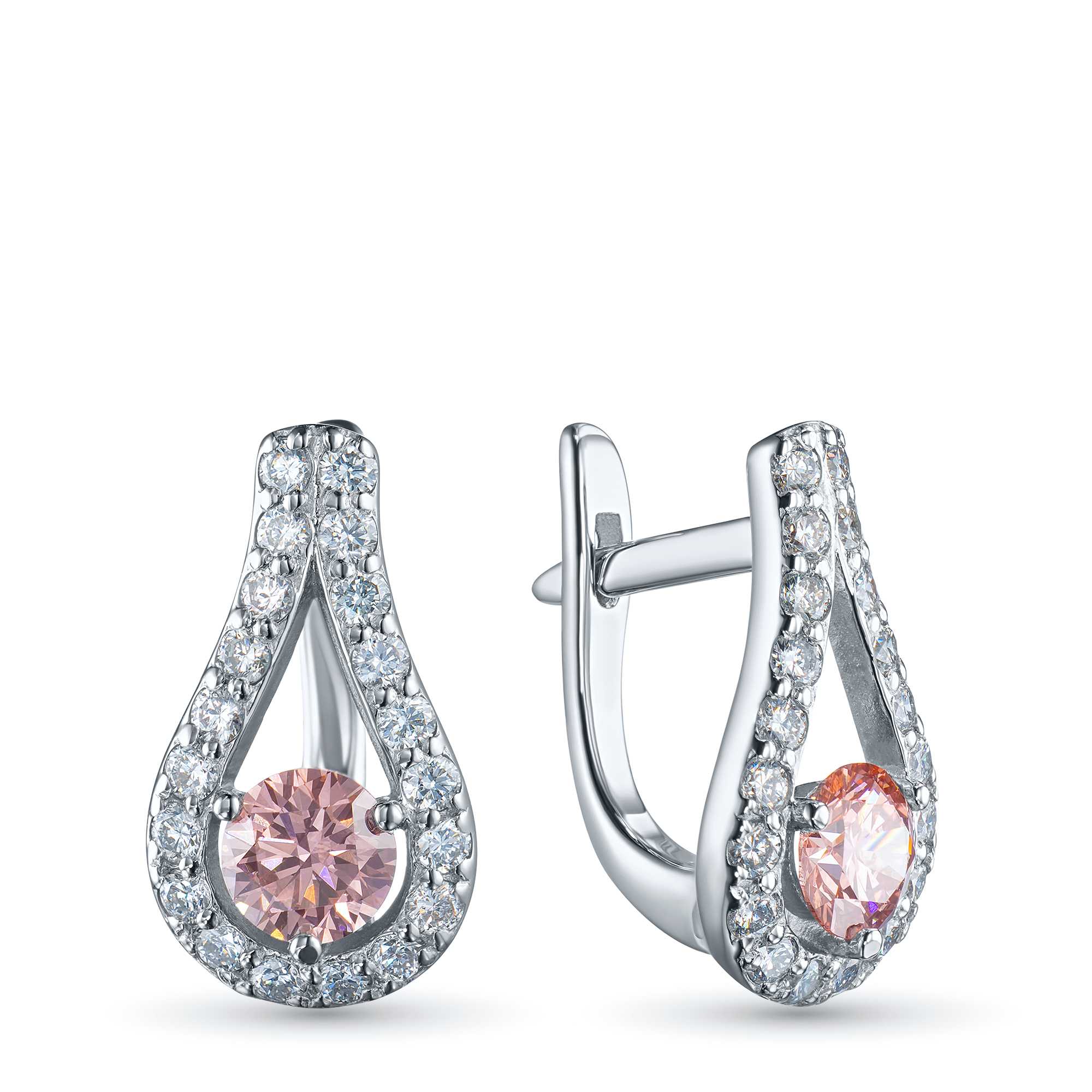 

Серьги из белого золота э0912сг08181900_pink, э0912сг08181900_pink