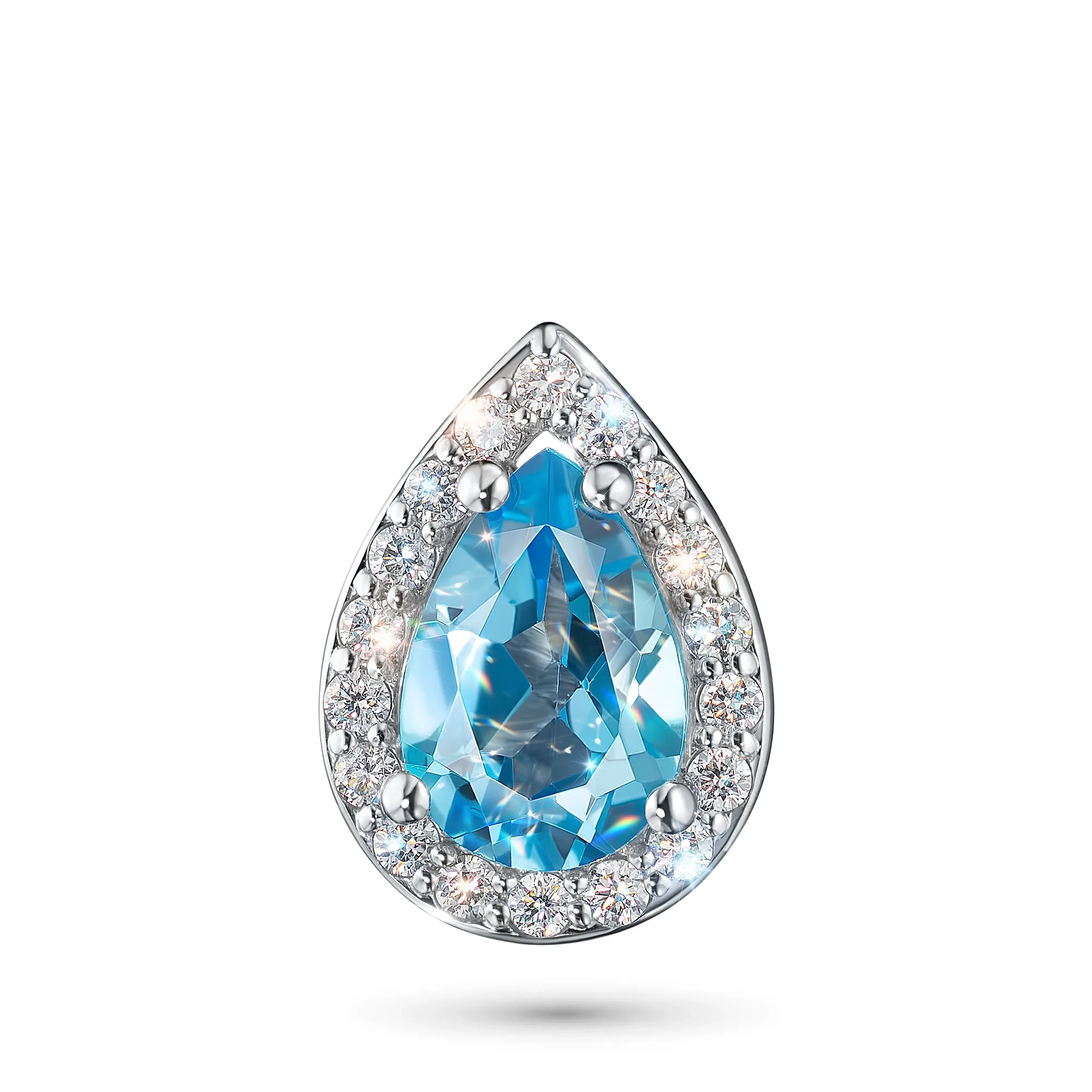 

Подвеска из белого золота с топазом э4771пд08220461, э4771пд08220461