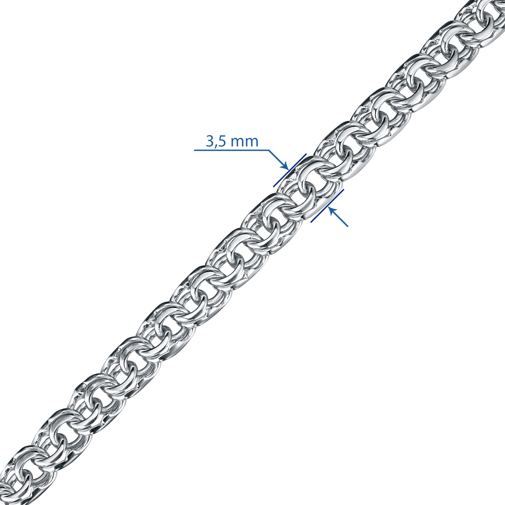 Браслет из серебра с хромдиопсидом э0605бр07220452 ЭПЛ Даймонд, размер 19.0 7000001898333 - фото 3