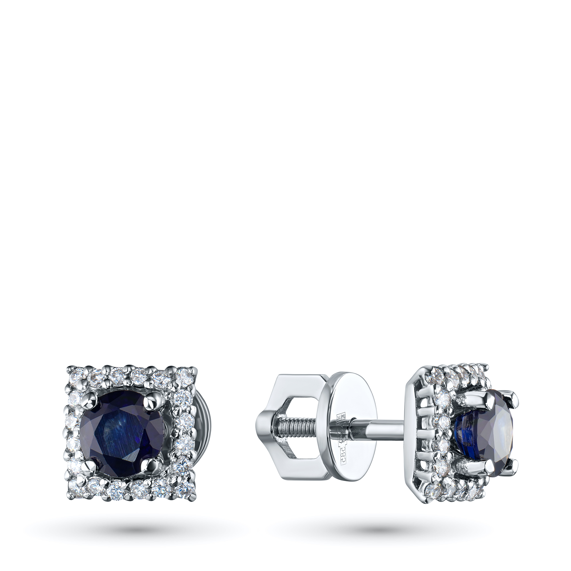 

Пусеты из белого золота с бриллиантами и сапфирами э0937пс06220418, э0937пс06220418