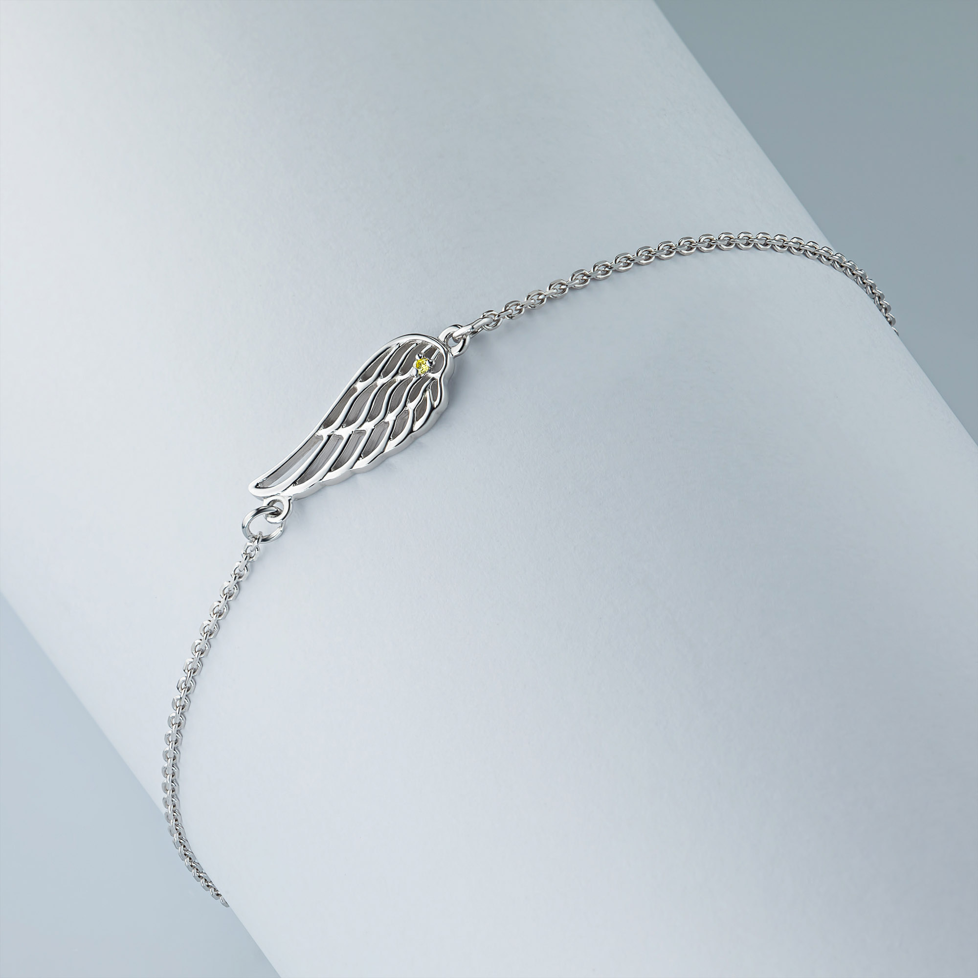 Браслет из серебра с бриллиантом э0601бр07178300 ЭПЛ Даймонд, размер 67.8, фото 8