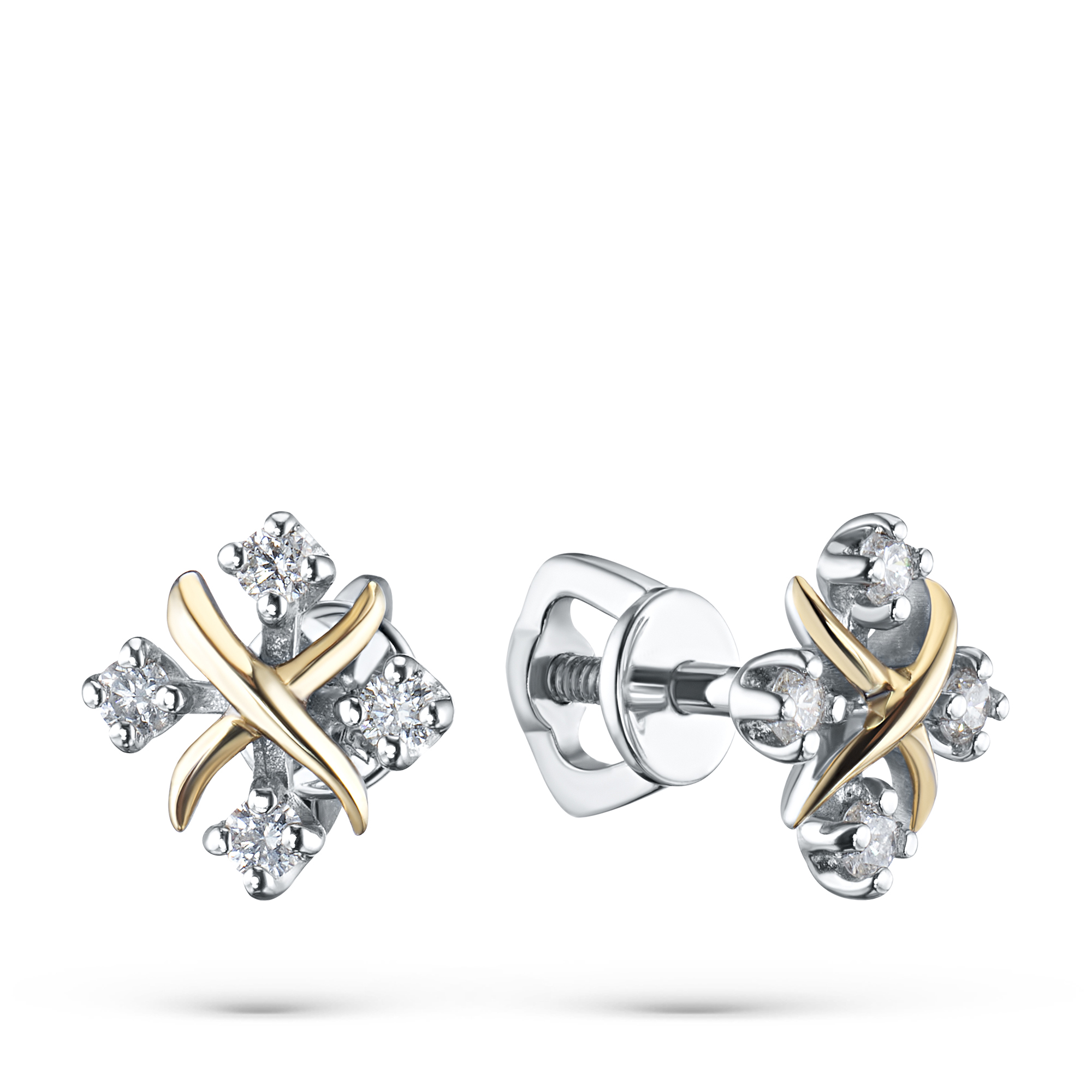 

Пусеты из комбинированного золота с бриллиантами э4801пс06160700, э4801пс06160700