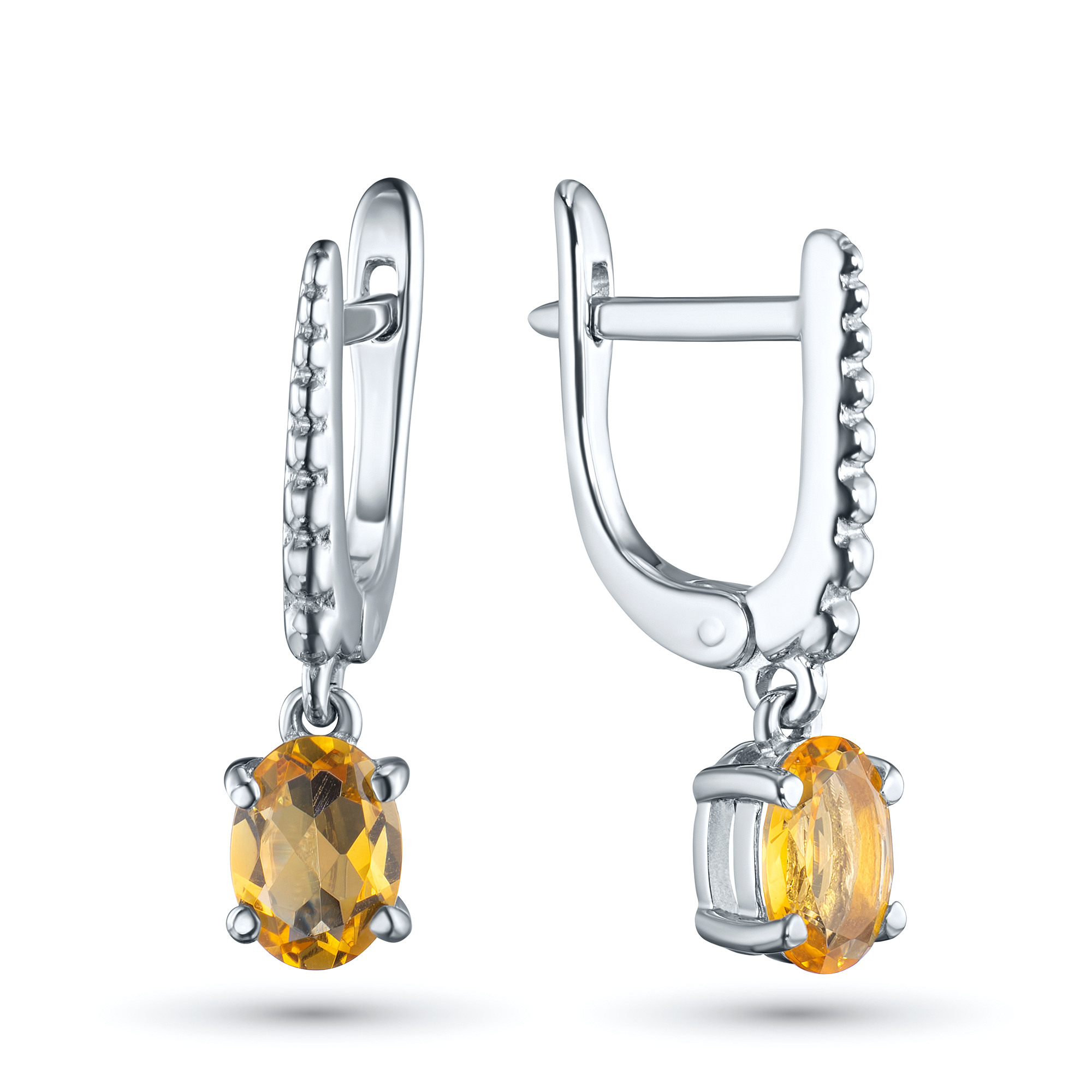 

Серьги из серебра с цитринами э0620сг08220405, э0620сг08220405