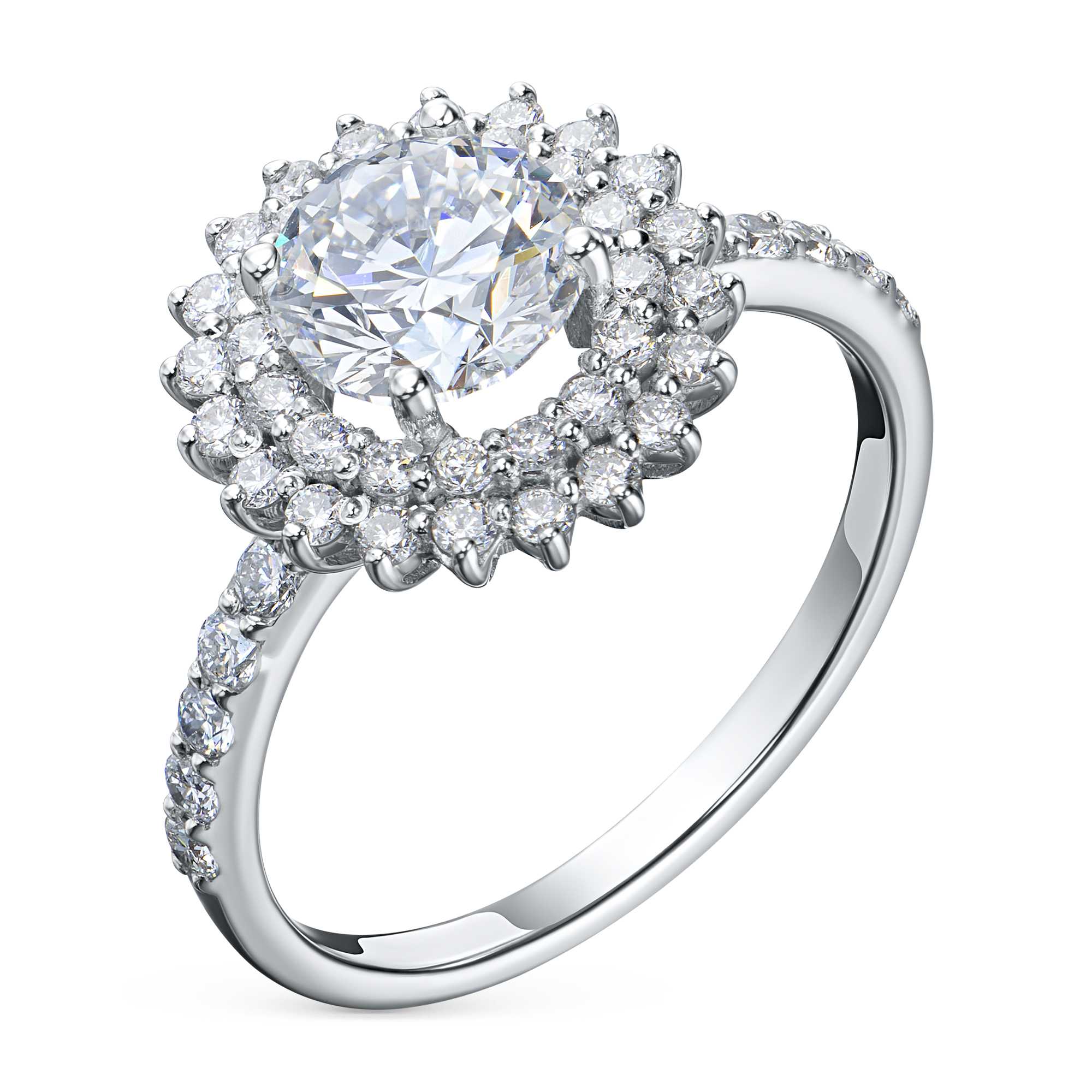 

Классическое кольцо из белого золота э4012кц07167100_white, э4012кц07167100_white