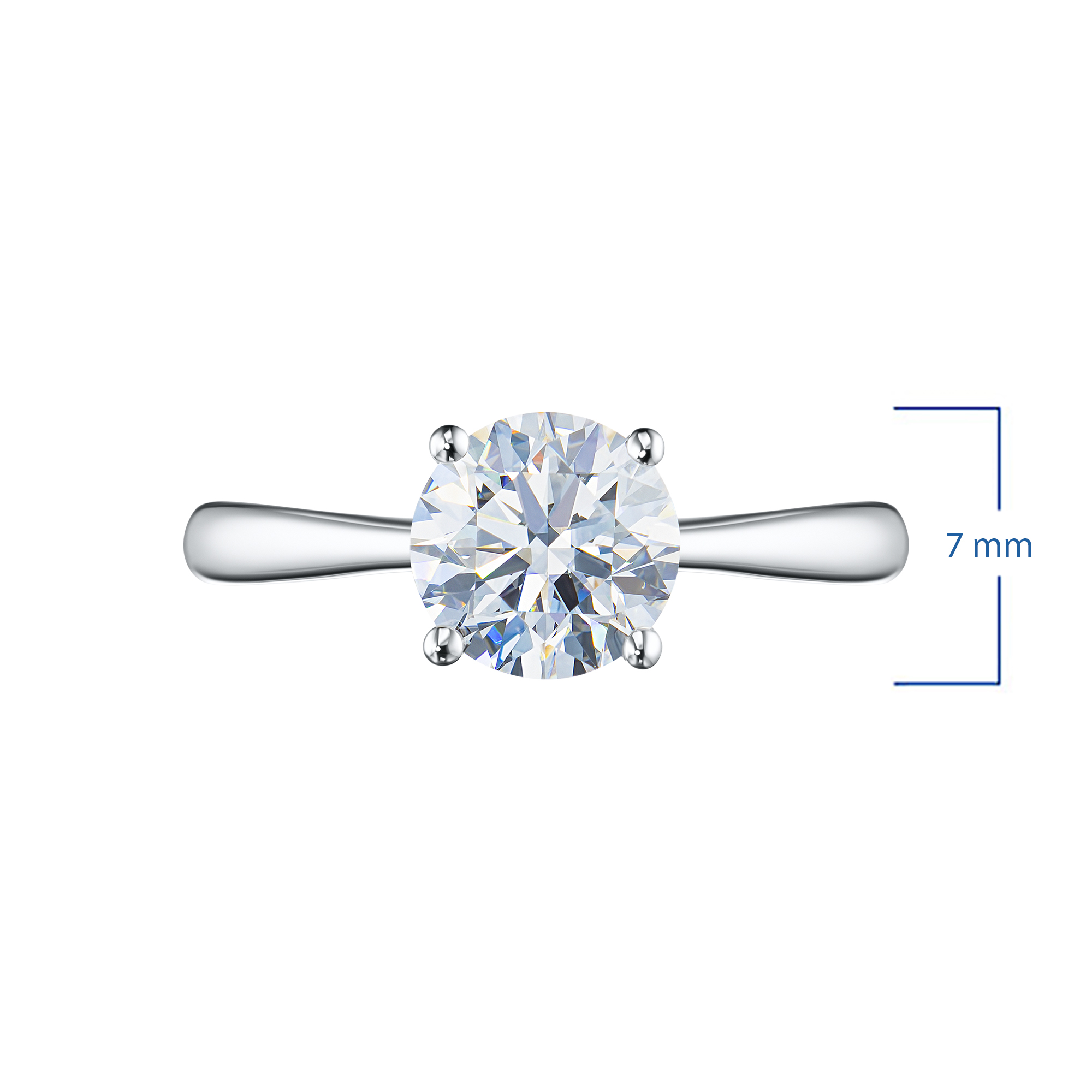 

Классическое кольцо из белого золота э4712кц07220864, э4712кц07220864