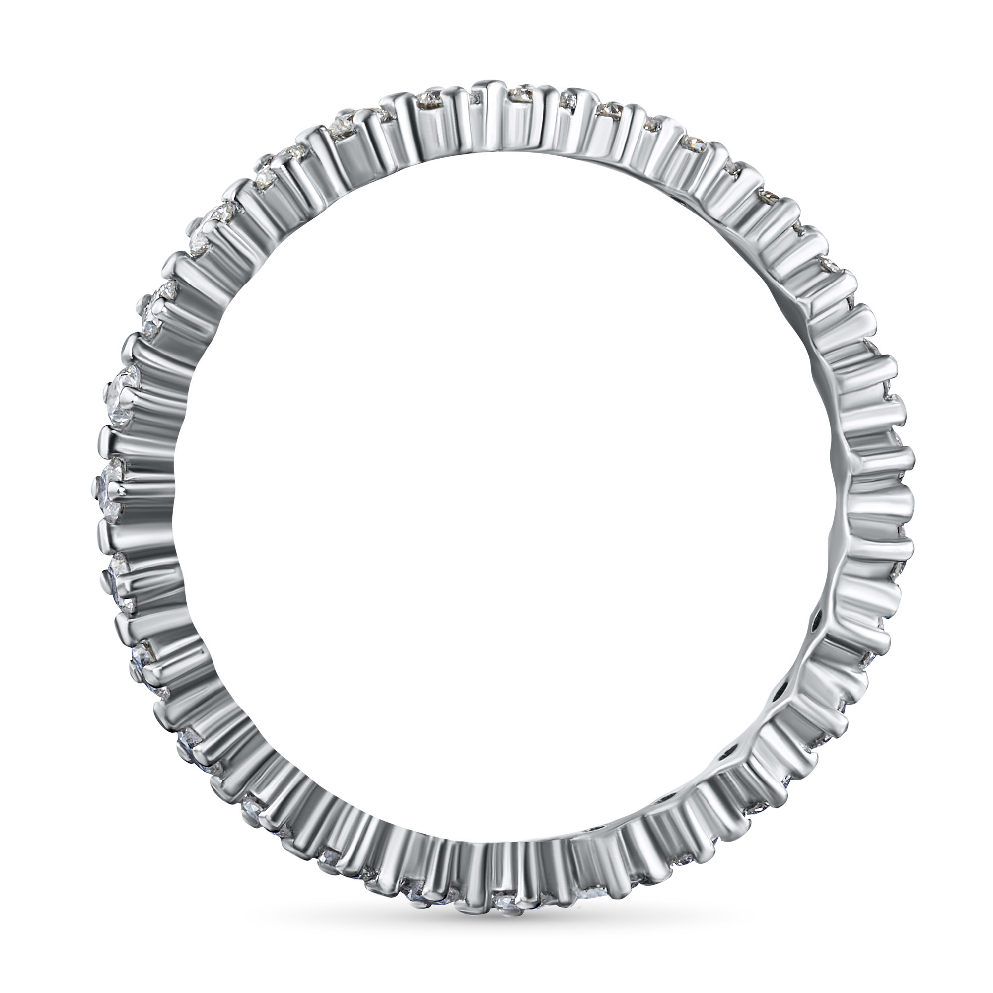 Кольцо из белого золота с бриллиантами э0901ка04210607 ЭПЛ Даймонд, размер 17.0 2050014039419 - фото 4
