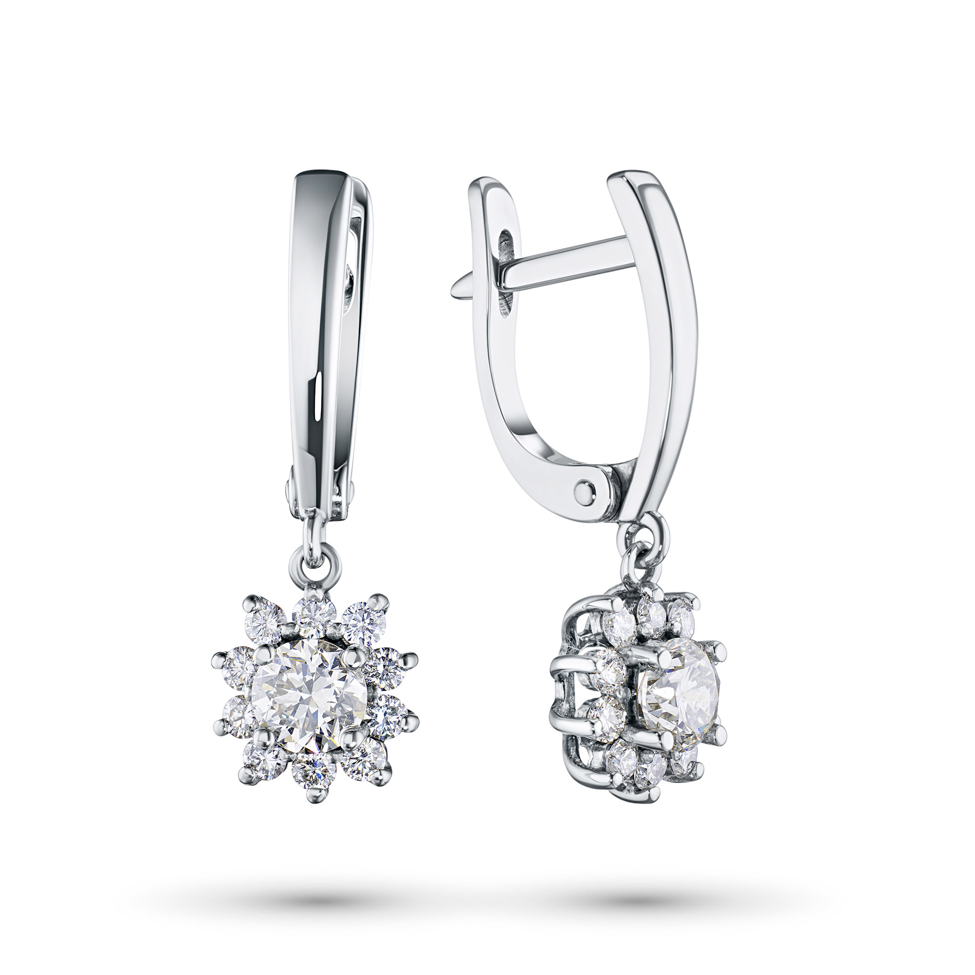 

Серьги из белого золота с бриллиантами э0901сг04201510, э0901сг04201510
