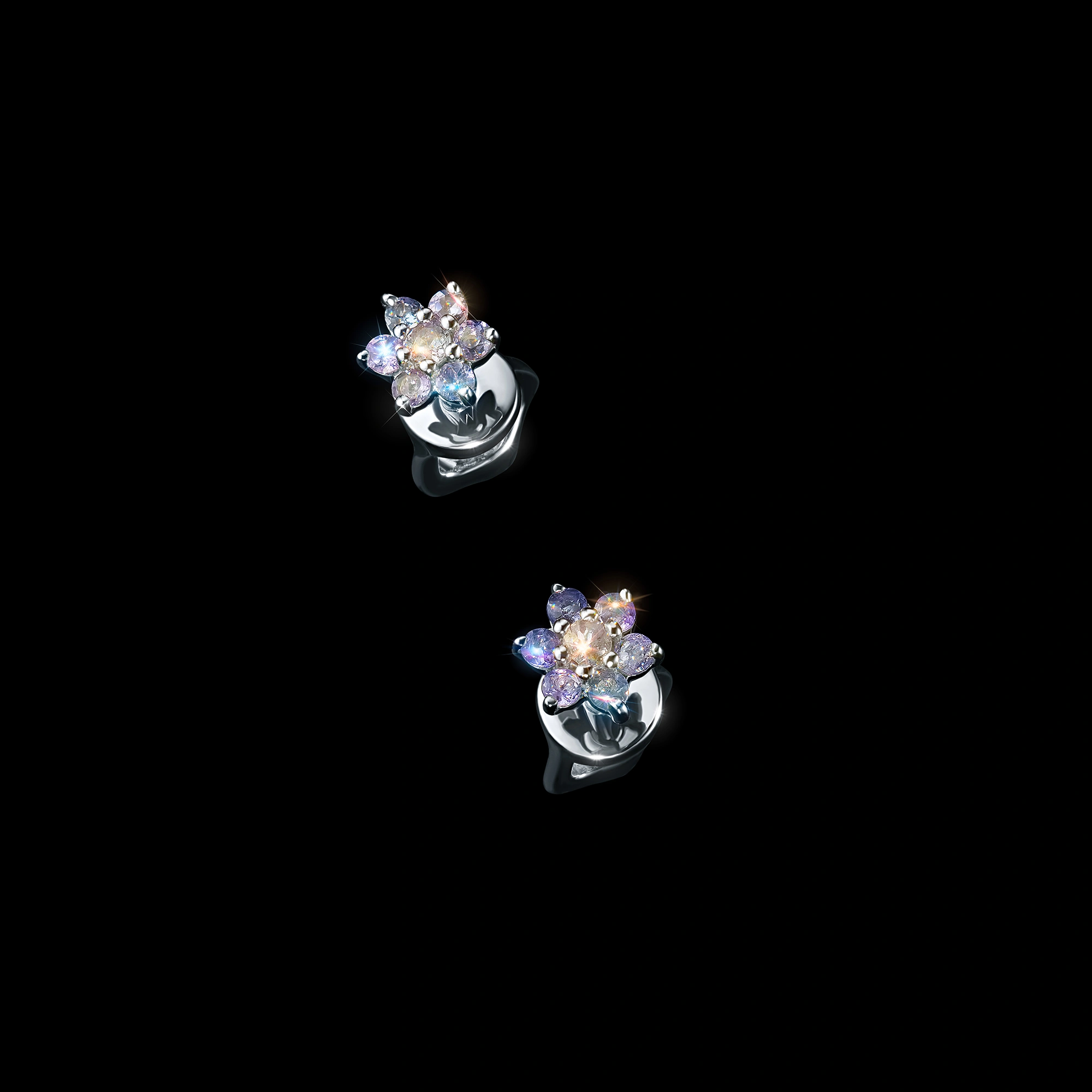 

Пусеты из серебра с танзанитами э0608пс04164400, э0608пс04164400