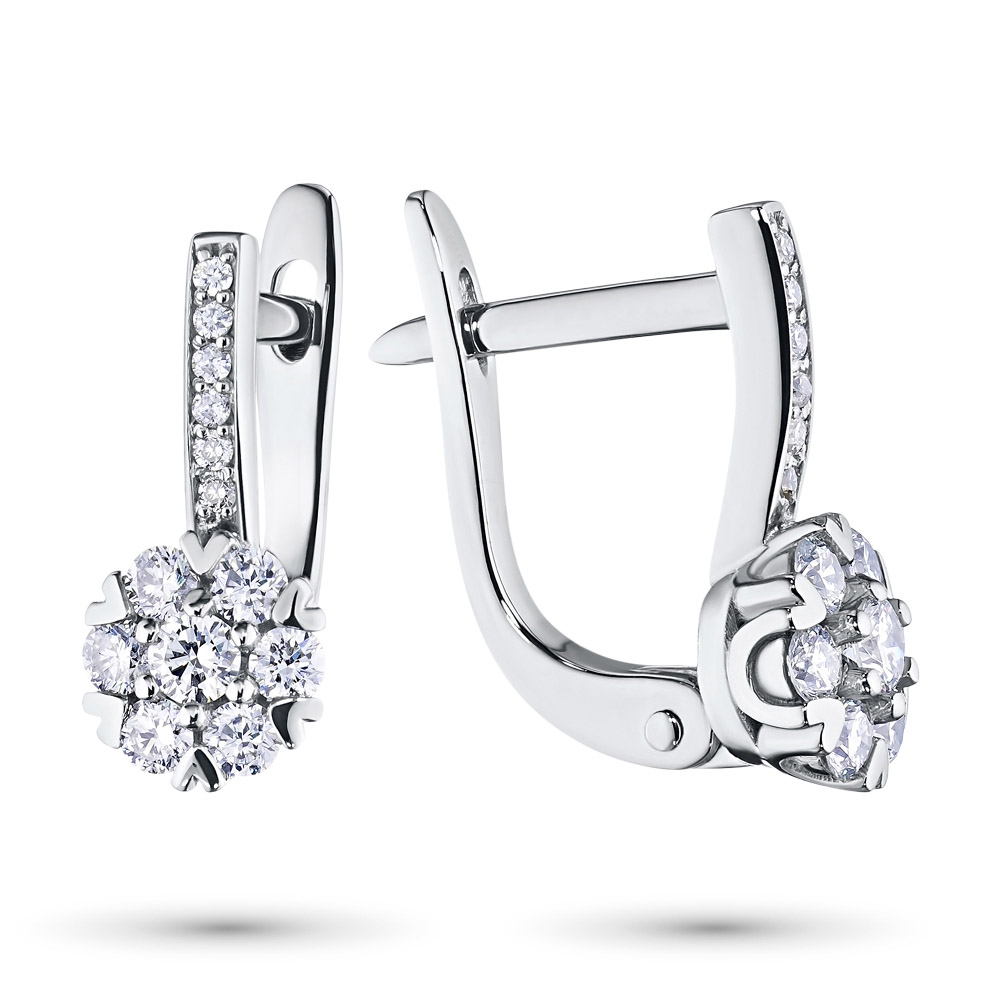 

Серьги из белого золота с бриллиантами э0901сг08189500, э0901сг08189500