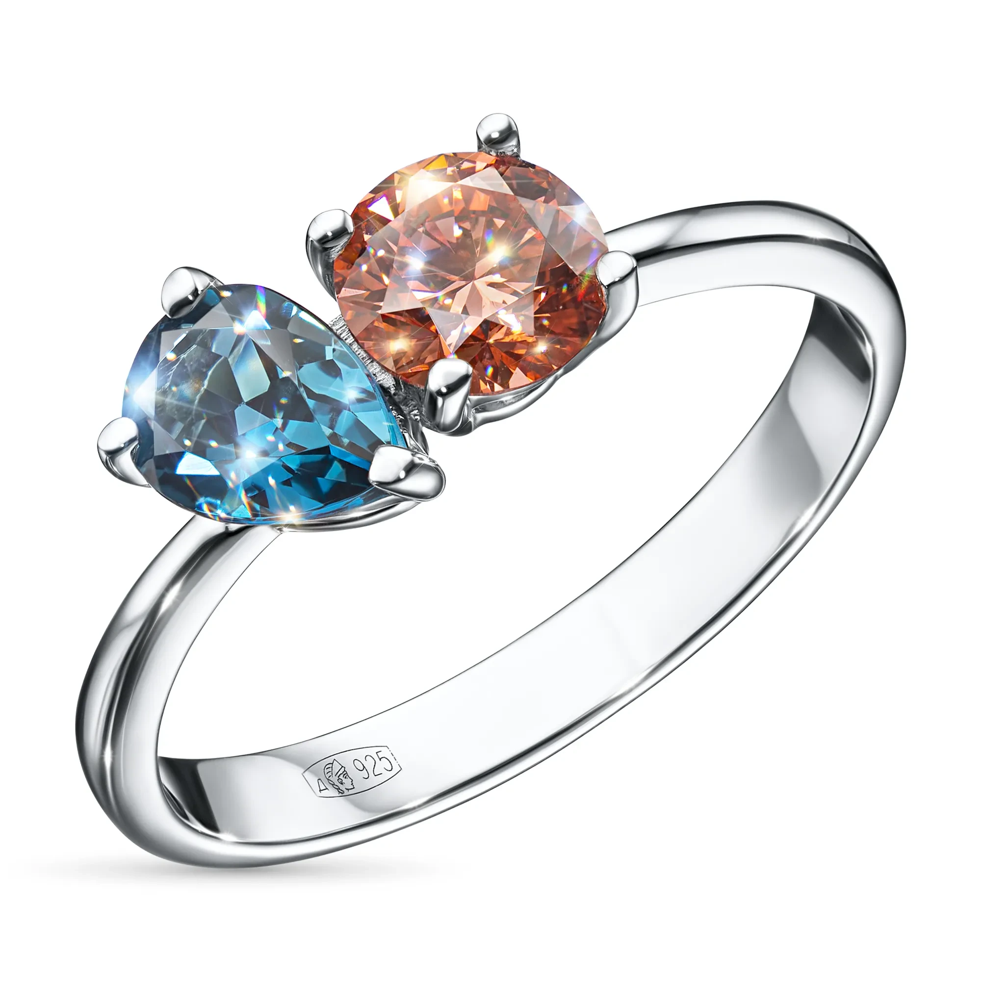 

Кольцо из серебра с и топазом э0671кц06250353_blue, э0671кц06250353_blue