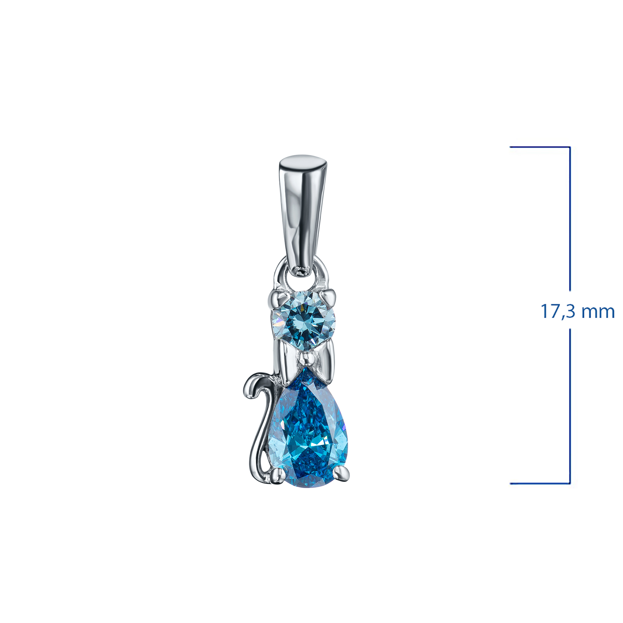 

Подвеска из белого золота э0912пд03151300_blue, э0912пд03151300_blue
