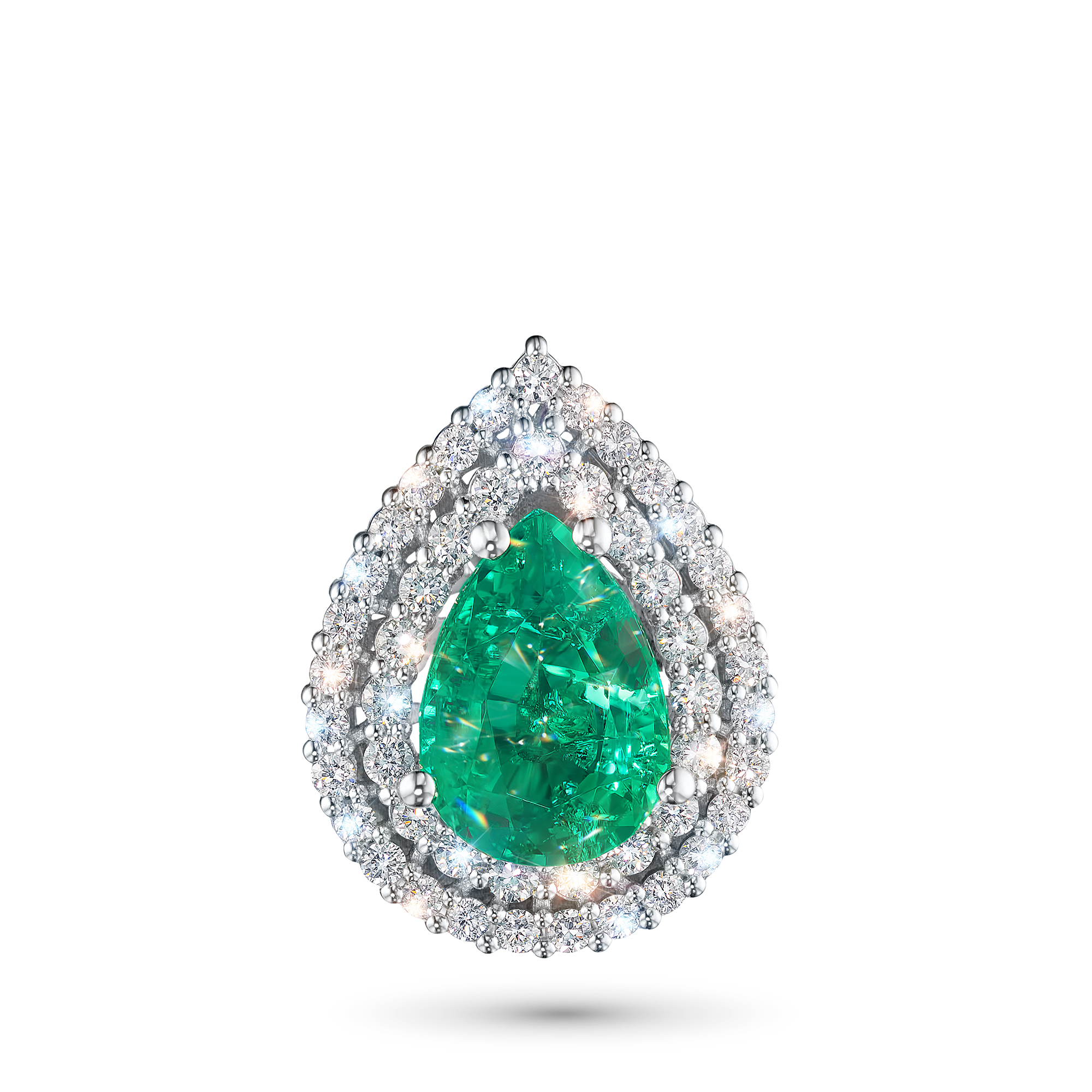 

Подвеска из белого золота с изумрудом э4767пд04210460, э4767пд04210460