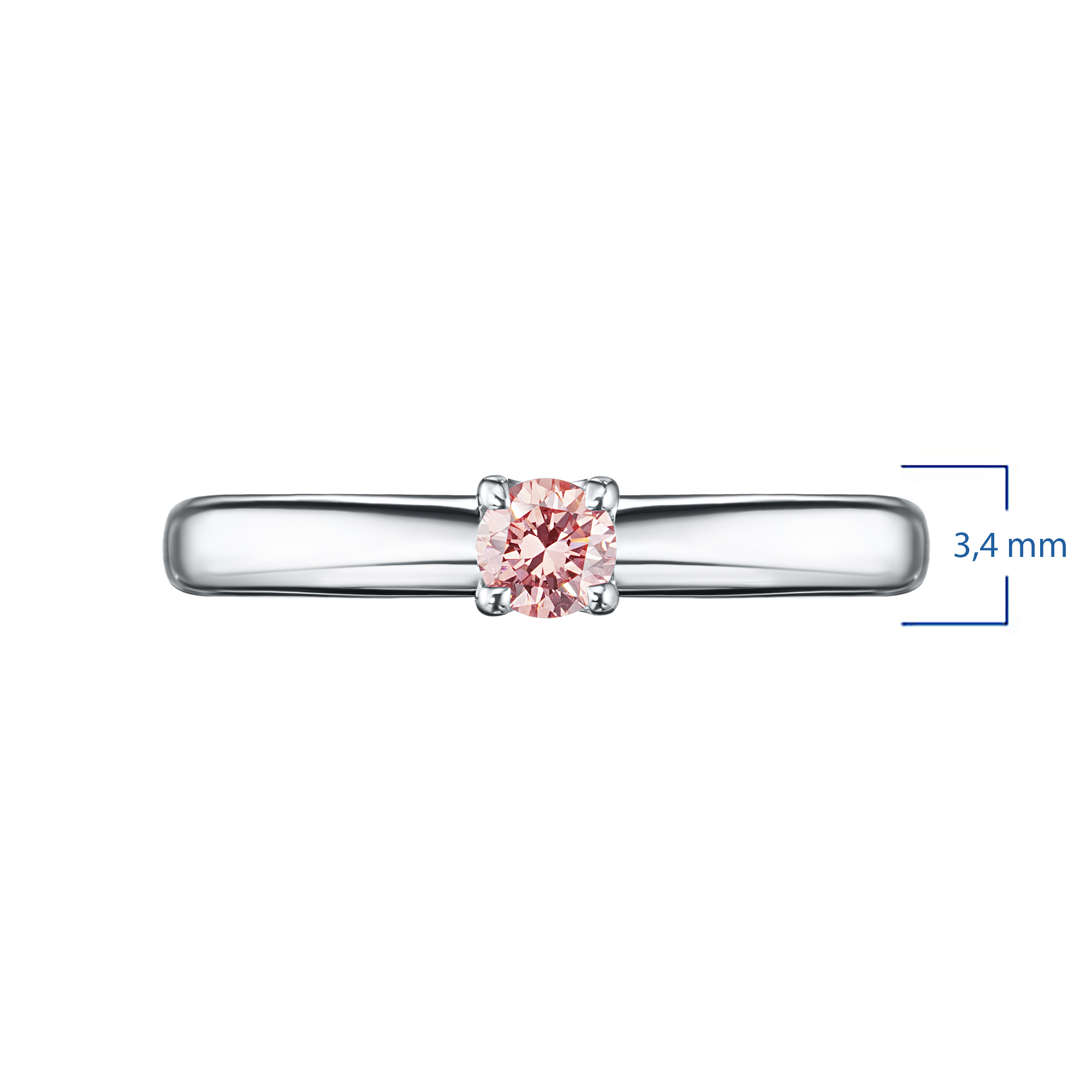 

Помолвочное кольцо из белого золота э4012кц11102400_pink, э4012кц11102400_pink