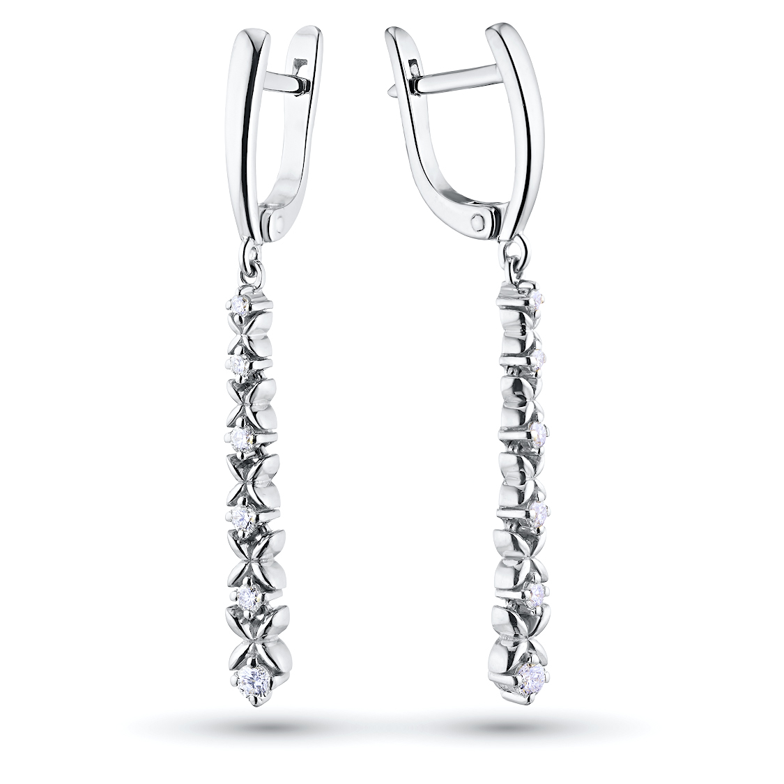 

Серьги из белого золота с бриллиантами э4701сг02184200, э4701сг02184200