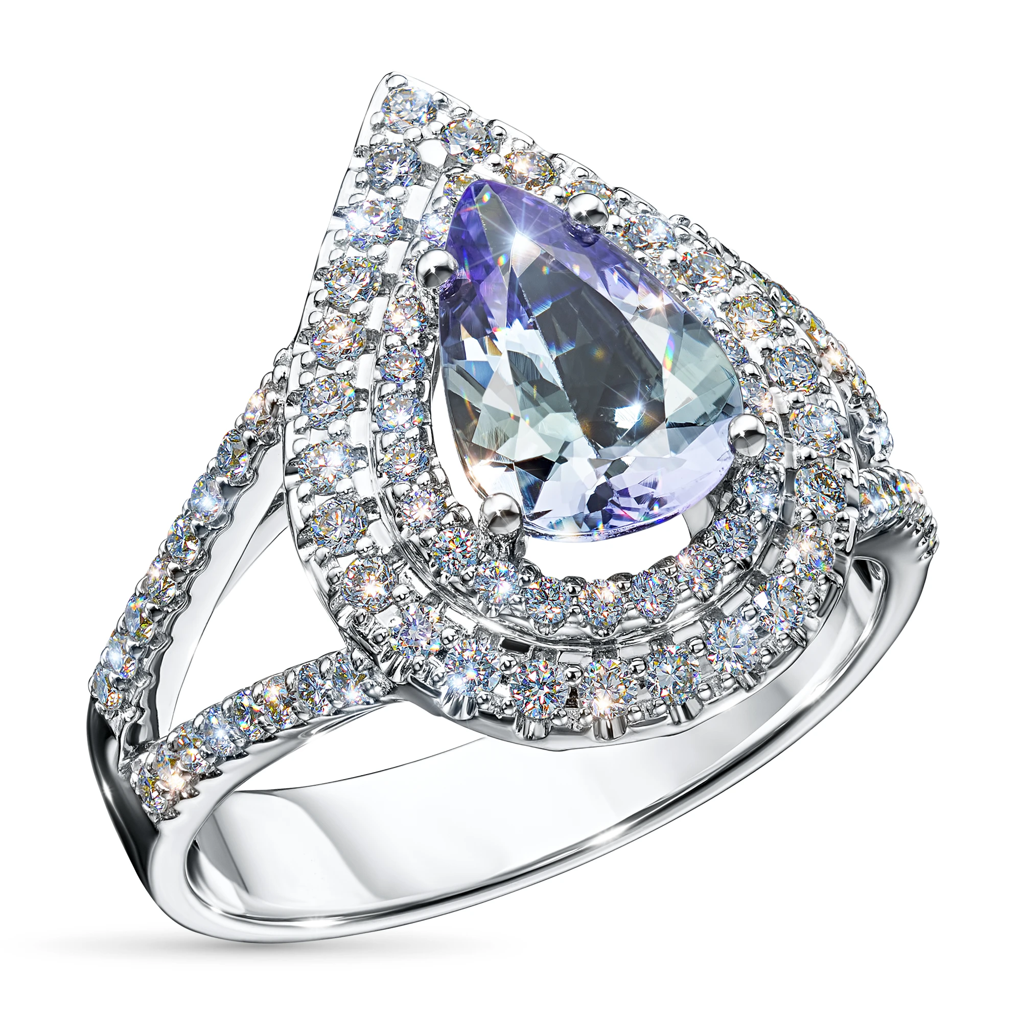 

Кольцо из белого золота с танзанитом э4760кц06210422, э4760кц06210422