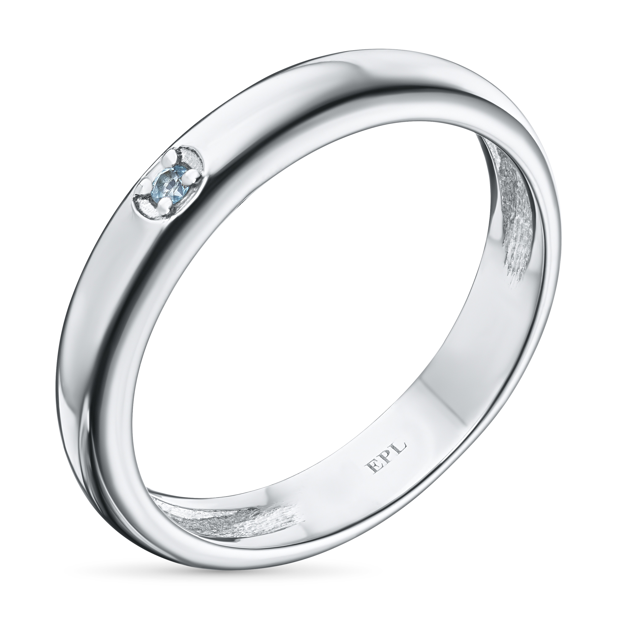 

Обручальное кольцо из серебра с топазом э0609кц04220478, э0609кц04220478