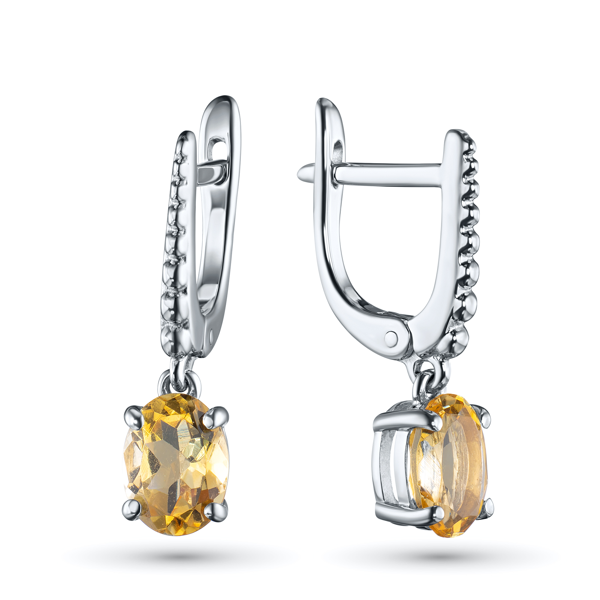 

Серьги из серебра с цитринами э0620сг08220406, э0620сг08220406