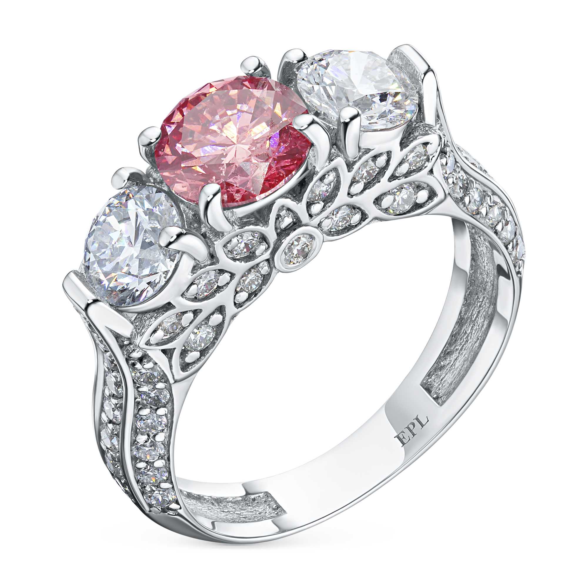 

Кольцо из белого золота э0912кц11210664_pink, э0912кц11210664_pink