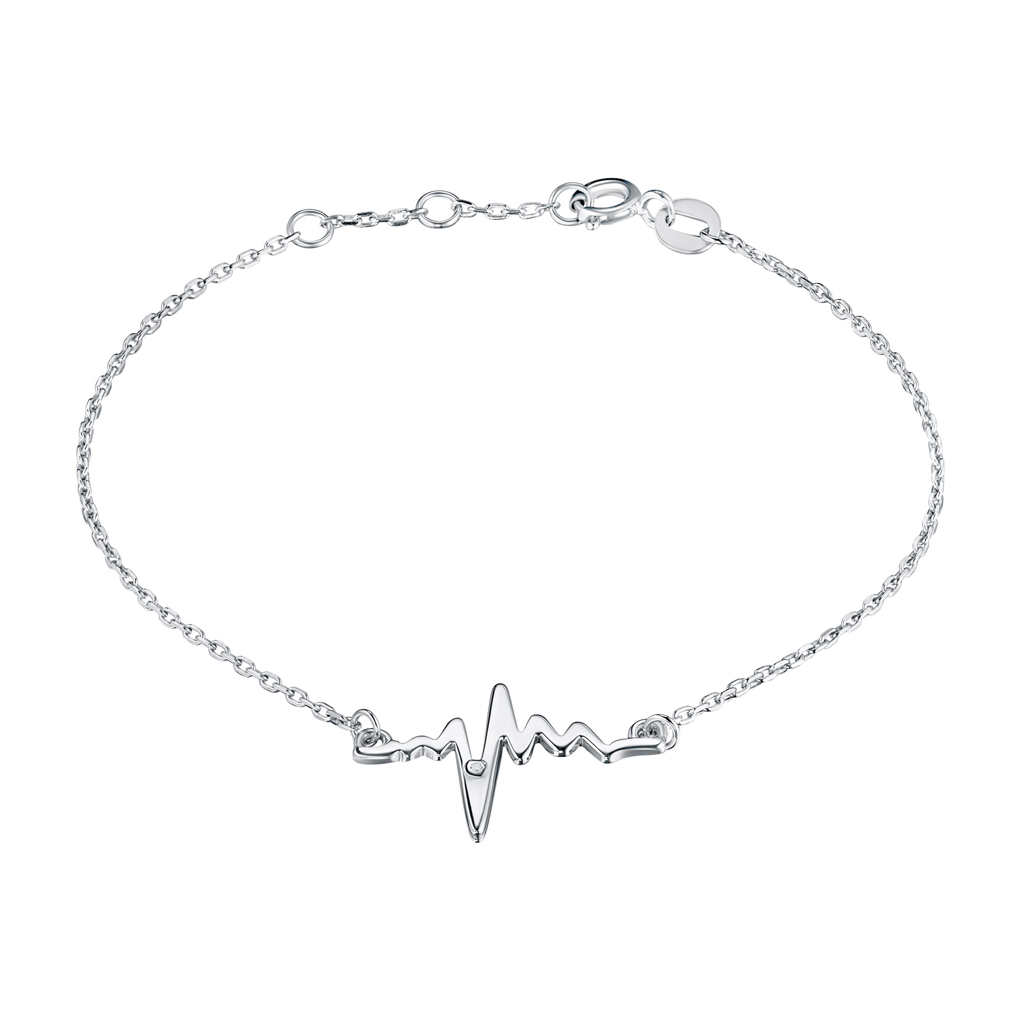 

Браслет из серебра с бриллиантом э0601бр07191020, э0601бр07191020