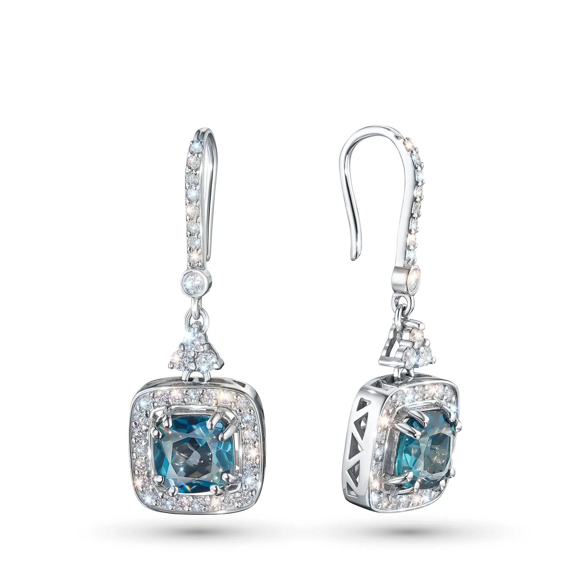 

Серьги из серебра с и топазами э0671сг04250361_white, э0671сг04250361_white