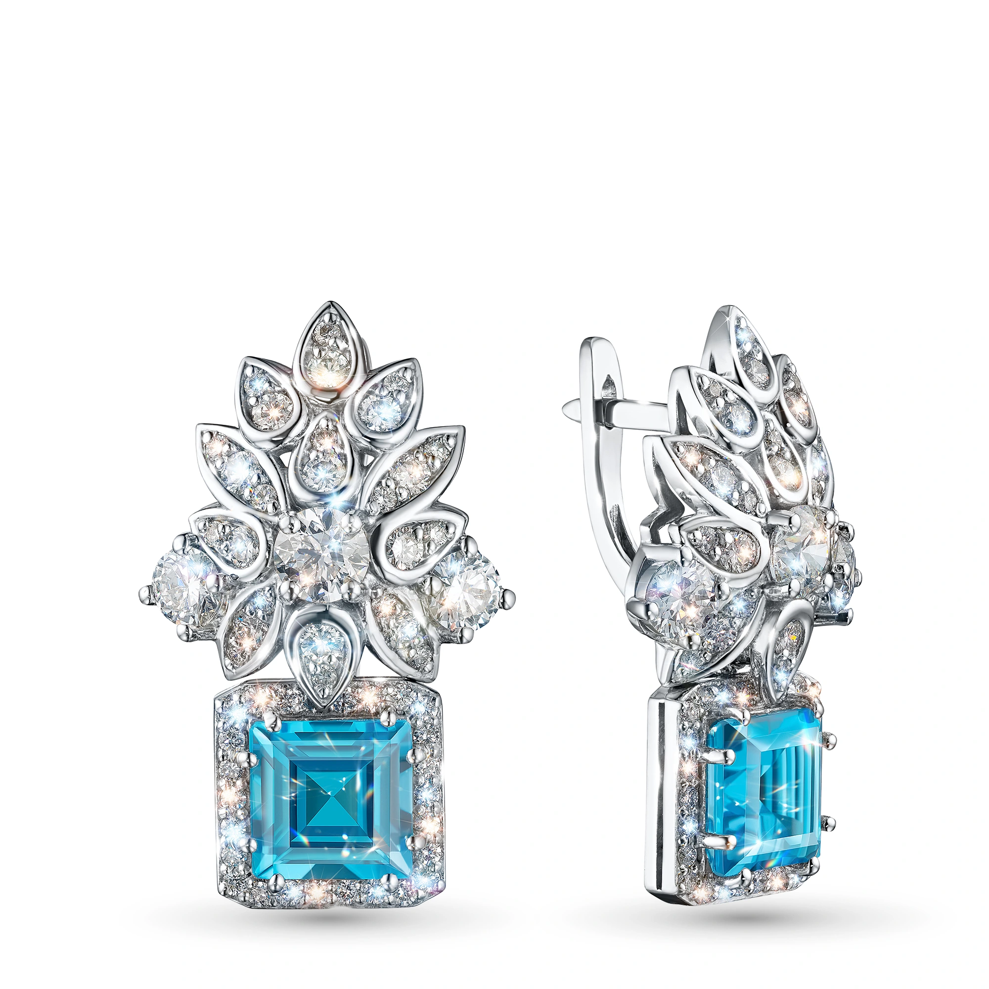 

Серьги из белого золота с и топазами э4709сг09240352, э4709сг09240352