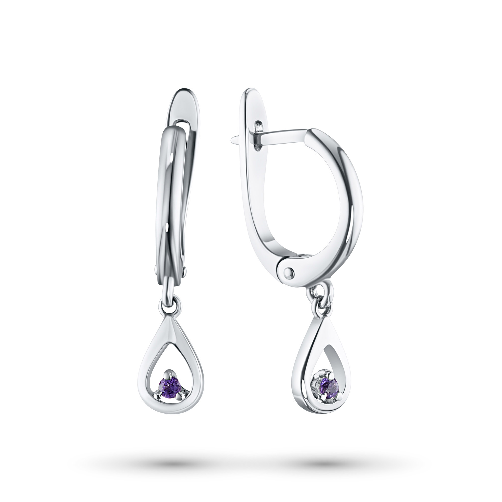 

Серьги из серебра с аметистами э0606сг03152300, э0606сг03152300