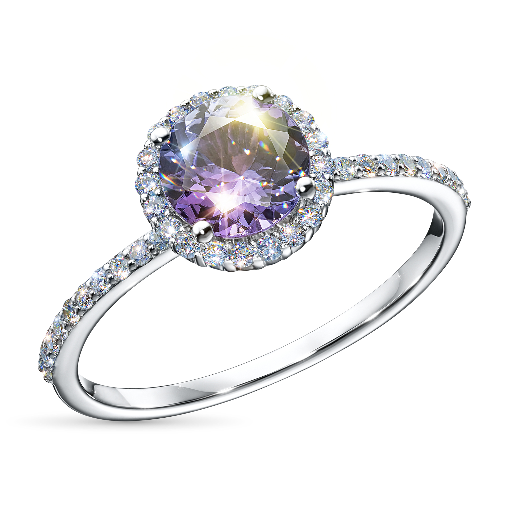 

Кольцо из белого золота с танзанитом и бриллиантами э4742кц02210403, э4742кц02210403